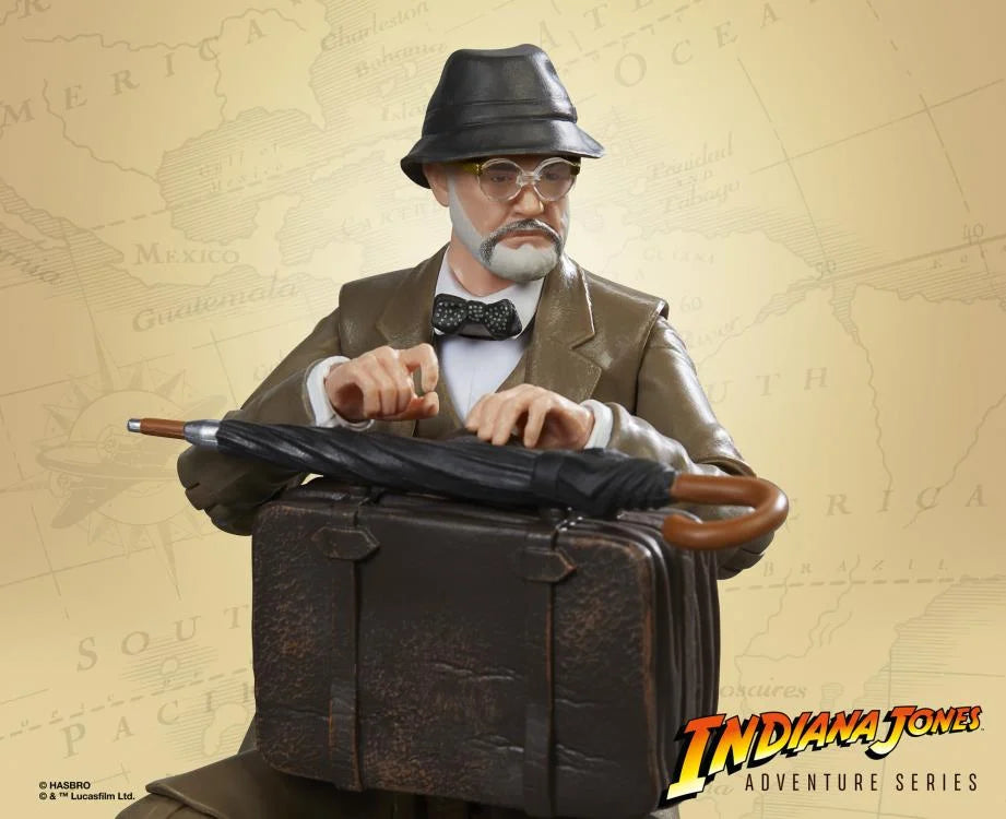 Indiana Jones Adventure Series Henry Jones Sr. (Grail Table BAA) Action Figure - Collectible Movie Character Toy for Fans & Display