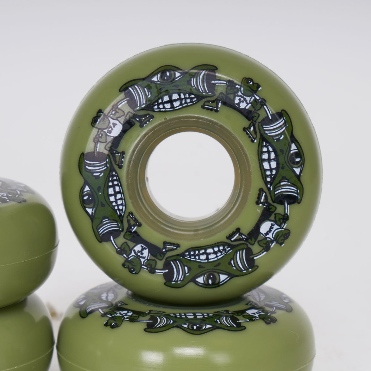 Mushroom Blading 'Jumpers' 58mm Wheels - 4 Pack for Aggressive Inline Skating & Urban Rollerblading