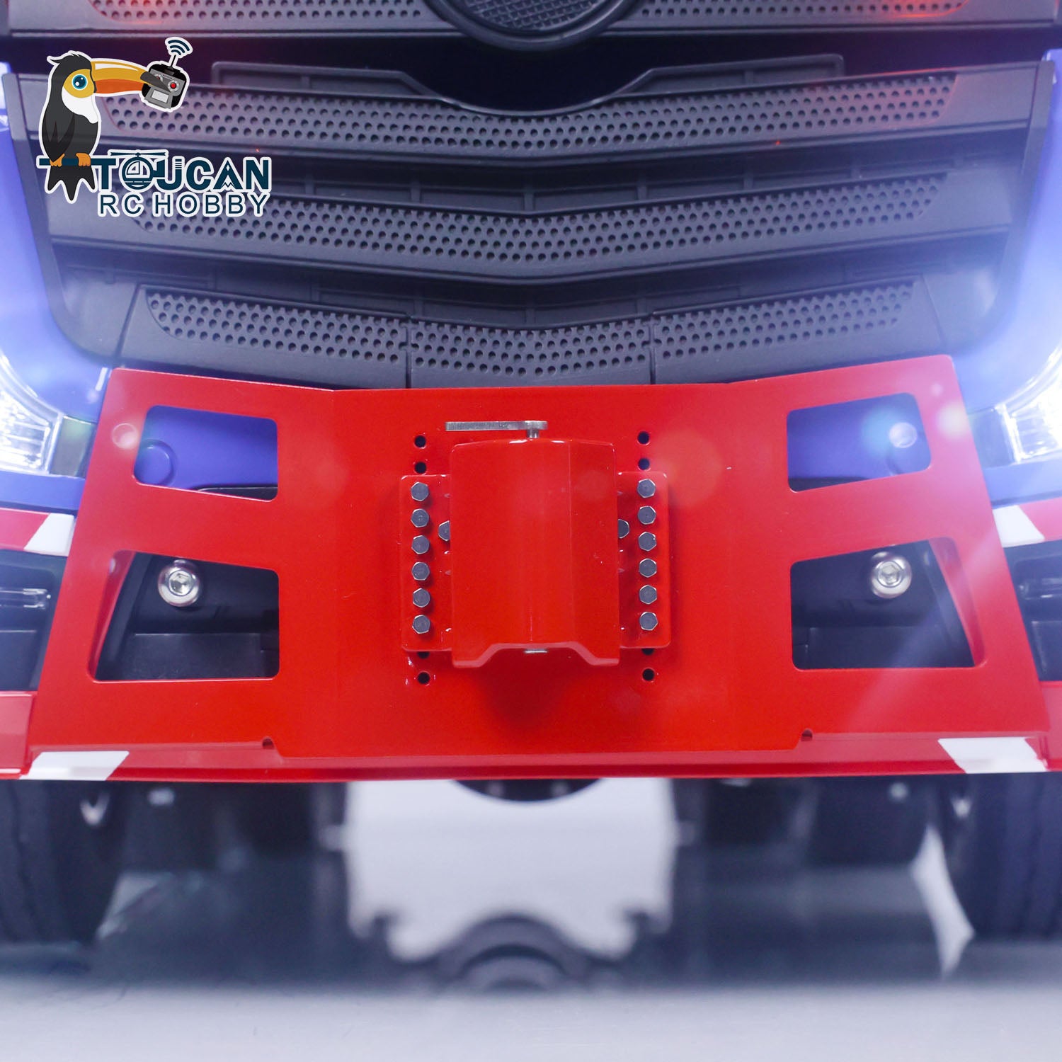 1/14 Scale LESU 8X8 RC Tractor Truck with 3-Speed Transmission - Remote Control Construction Vehicle Model with Equipment Rack & Decorative AC - Perfect for Construction Site Play, Off-Road Adventure & RC Hobby Enthusiasts