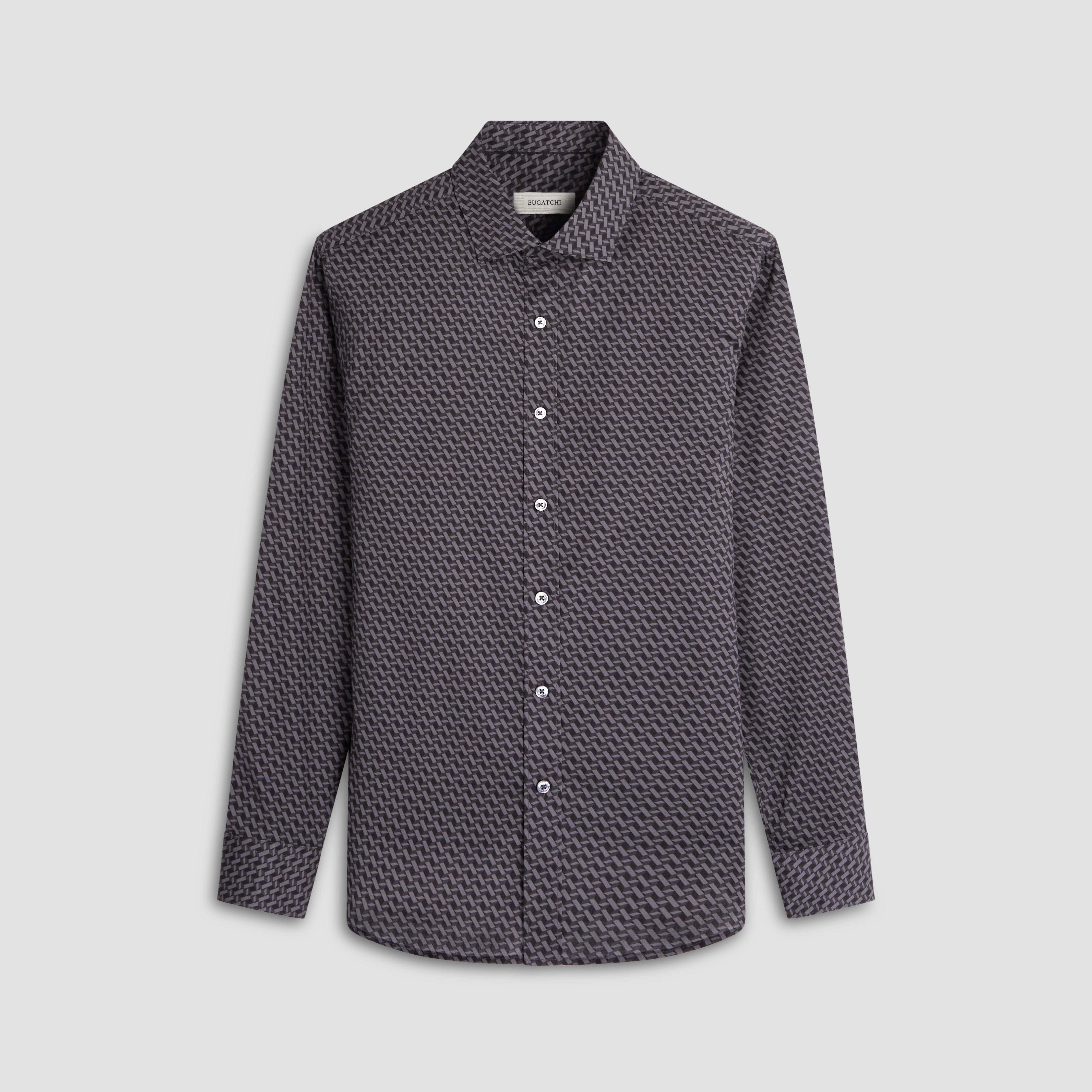 Stylish Axel Basketweave Shirt for Men - Breathable Cotton Button-Up Casual Shirt - Perfect for Office, Date Night & Summer Outings