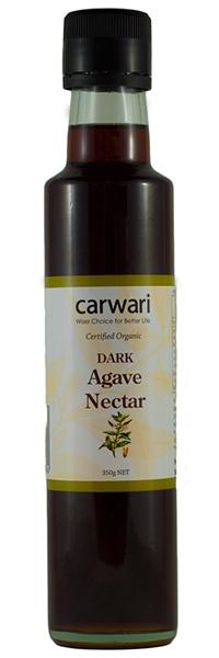 Organic Dark Agave Nectar Syrup - Natural Sweetener for Coffee, Tea, Baking & Healthy Recipes | Carwari Premium Quality, Vegan, Gluten-Free, Non-GMO | Perfect for Smoothies, Desserts & Cocktails