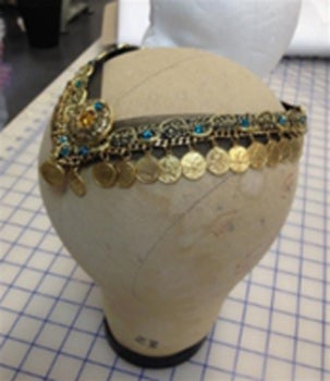Esmeralda Headpiece Kit - Elegant Hair Accessories for Cosplay, Halloween & Renaissance Fairs | Perfect for Costume Parties & Themed Events