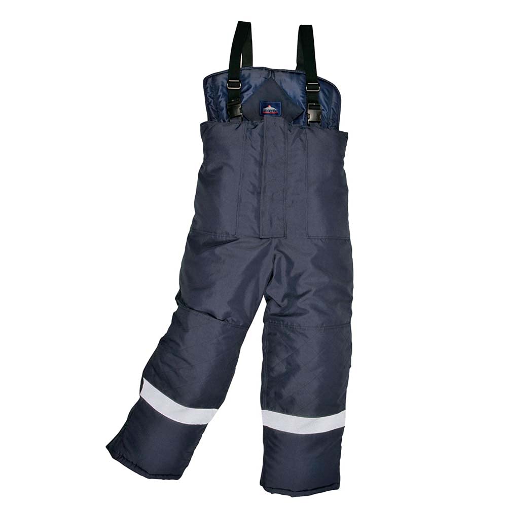 Portwest CS11 Heavy Duty Adjustable Cold Store Work Pants for Men - Navy Blue 3X-Large - Durable Warehouse & Freezer Workwear for Cold Storage & Industrial Jobs