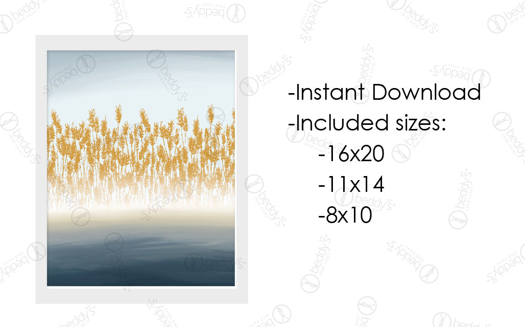 Fields of Gold Artwork Digital Download - High Resolution Wall Art for Home Decor, Office & Gifts | Perfect for Living Room, Bedroom & Wedding Decorations