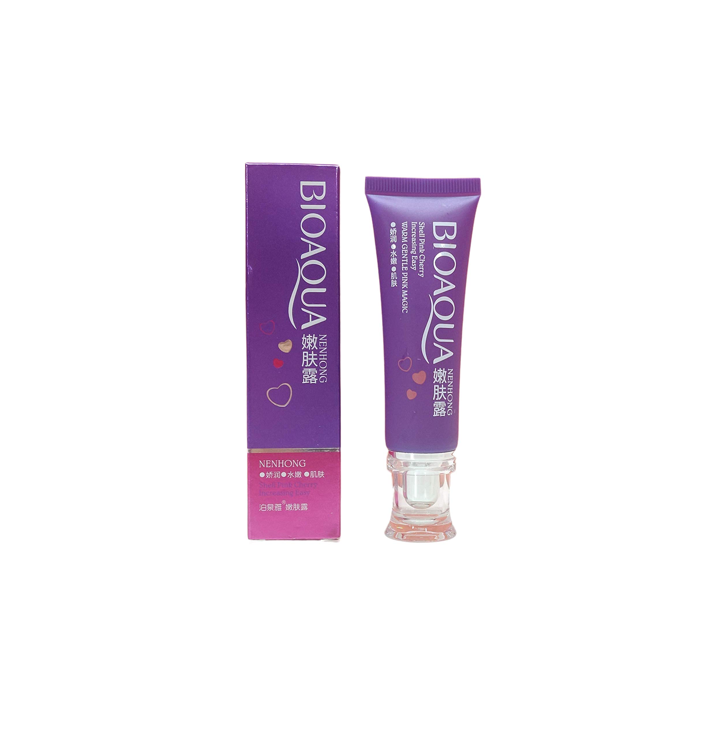BIOQUA Pink Cherry Lip & Nipple Whitening Cream - Intimate Area Lightening Treatment for Dark Spots - Safe & Effective Skin Brightening Solution for Sensitive Areas | Perfect for Pre-Wedding, Post-Pregnancy & Even Skin Tone Care