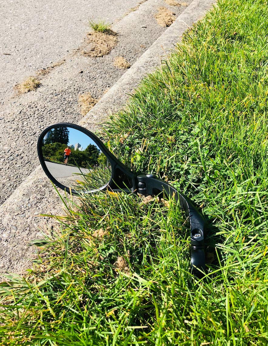 Hafny E13 Approved E-Bike Mirror - Large Surface Handlebar Bike Mirror with HD Automotive Grade Glass - Safe Blast-Resistant Cycling Mirror for Road Bikes, Mountain Bikes & Commuting