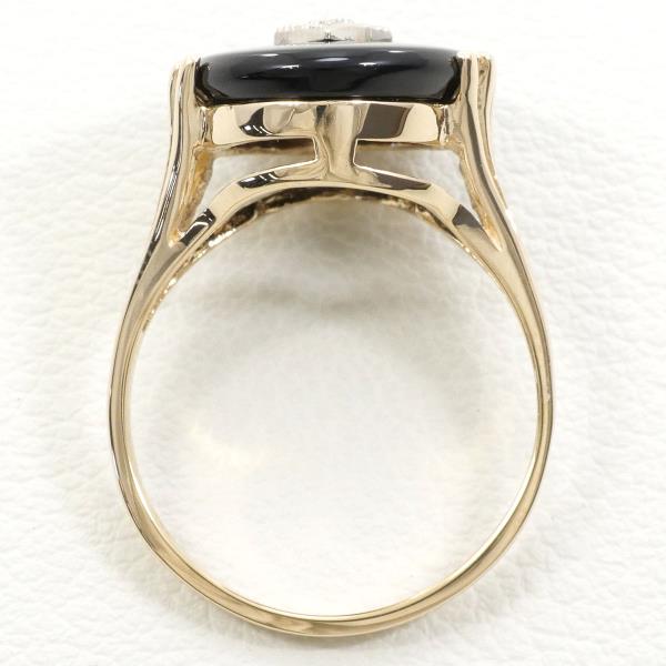 10K Yellow Gold Onyx Ring for Women - Elegant Black Onyx Jewelry for Everyday Wear, Gift & Special Occasions
