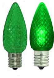 2 Pack Green LED C9 Replacement Bulbs for Christmas Lights - Energy Efficient & Long Lasting - Perfect for Holiday Decorations, Tree Lighting, and Outdoor Displays