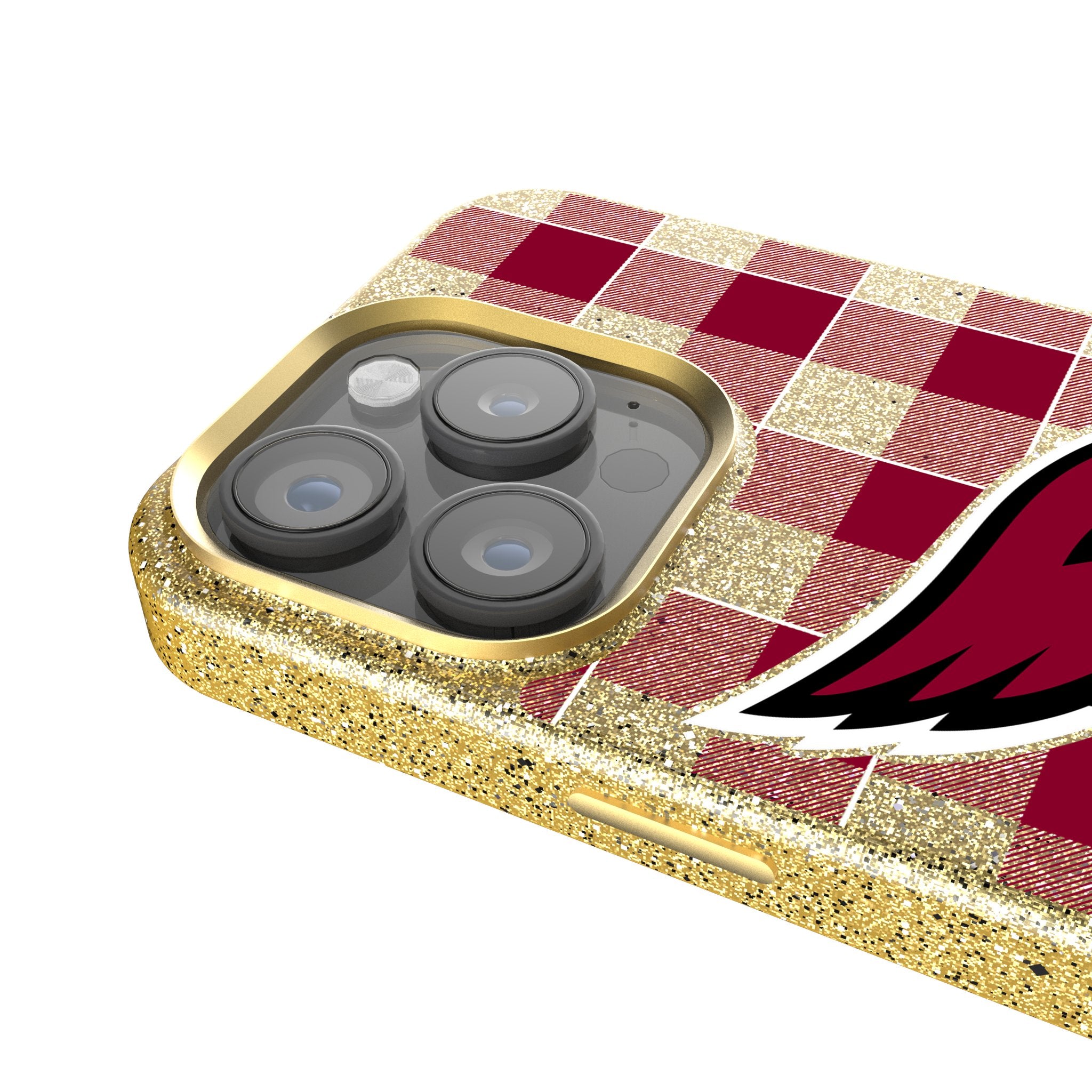 Arizona Cardinals Plaid Rhinestone Phone Case - Stylish & Protective for iPhone & Android - Perfect for Game Day & Everyday Use