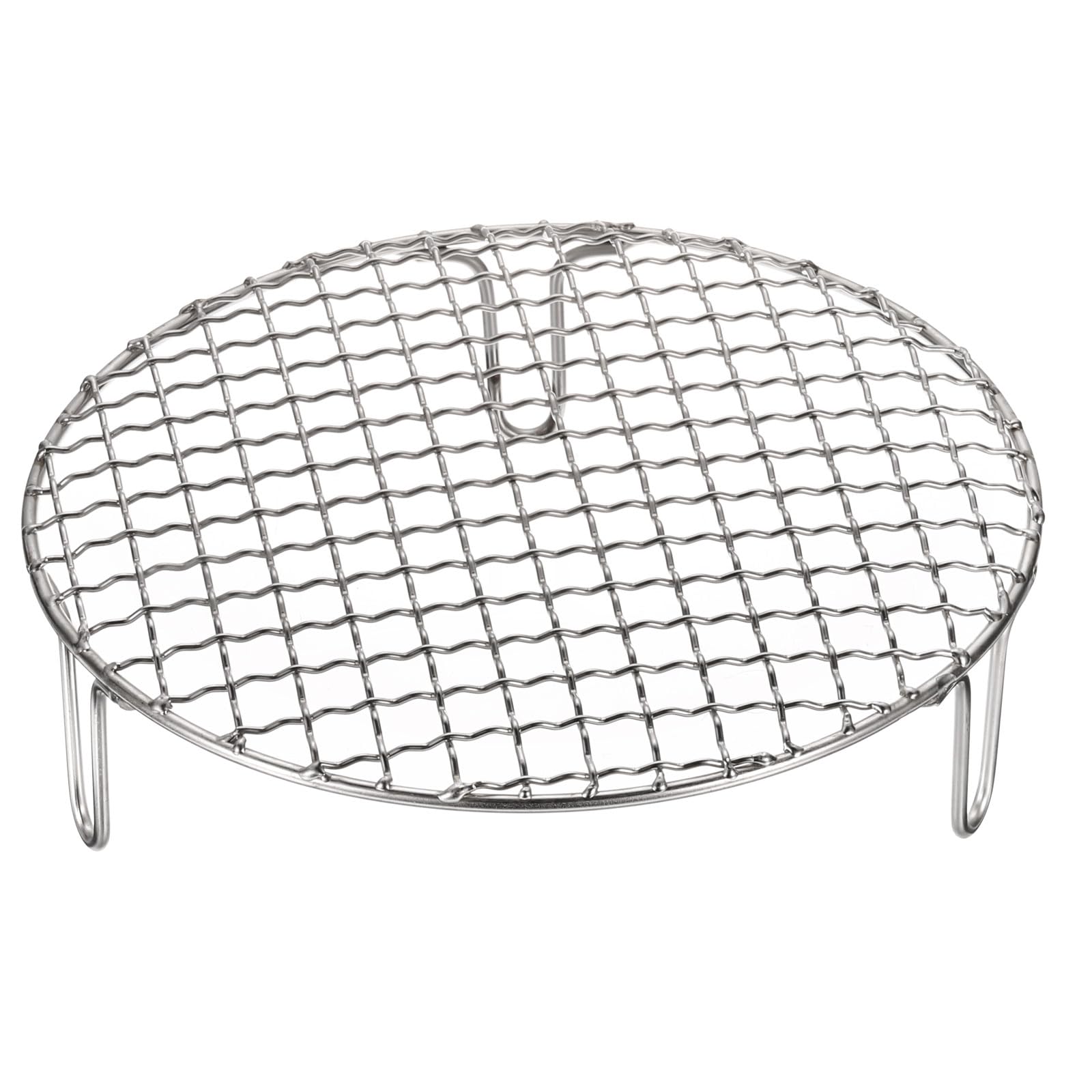 HARFINGTON 8.3-inch Stainless Steel Round Cooking Rack - Cross Wire BBQ Grill Net with 50mm Legs for Baking, Steaming, Grilling | Perfect for Oven, Stovetop & Outdoor Barbecue