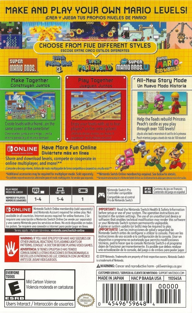 Super Mario Maker 2 - Create & Play Custom Mario Levels | Nintendo Switch Game for Kids & Adults | Perfect for Family Game Nights & Creative Play
