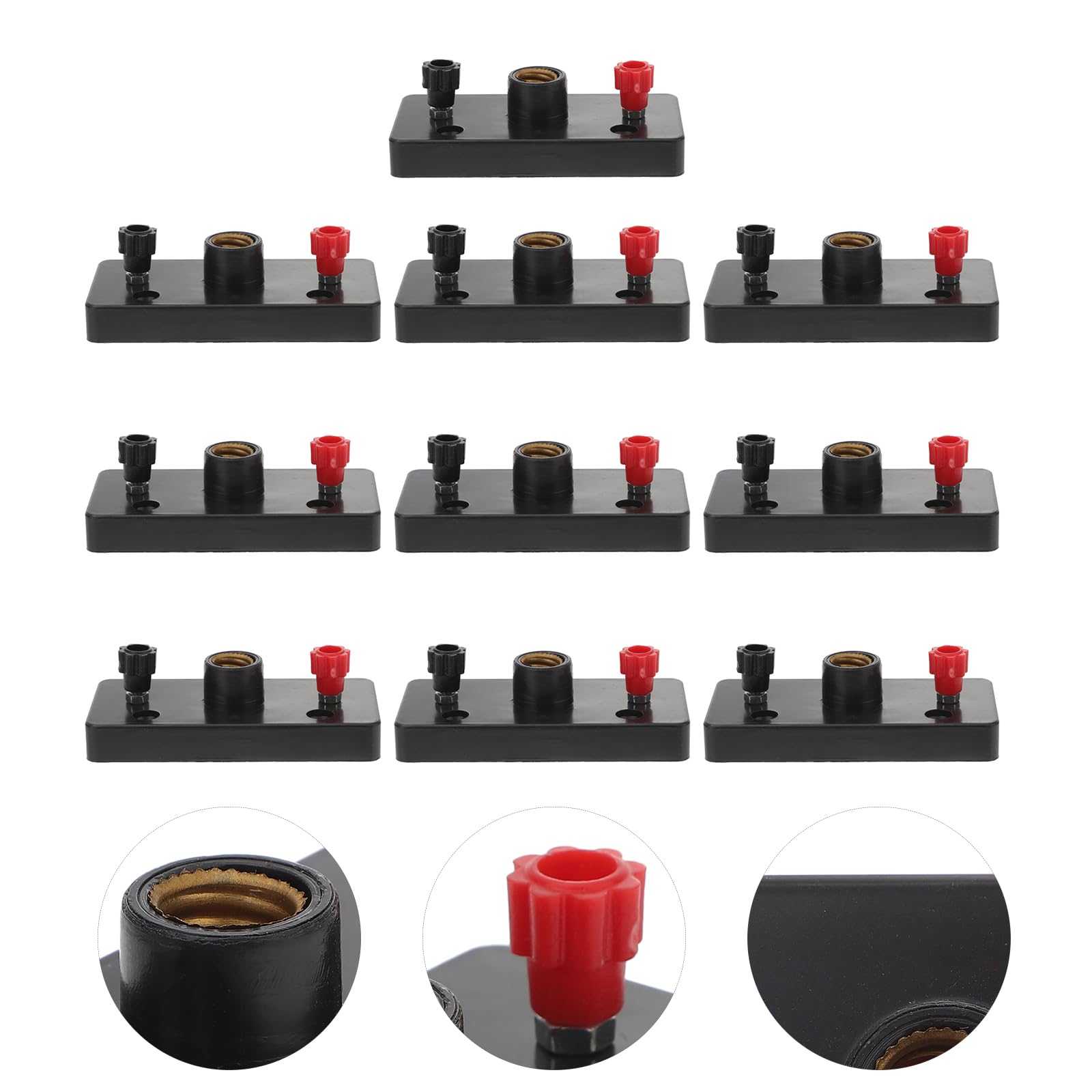 10pcs Small Screw Lamp Holders - Plastic Bulb Bases for Physics Lab Experiments, DC Circuit School Projects & DIY Lighting (Primary/Secondary Education Equipment)