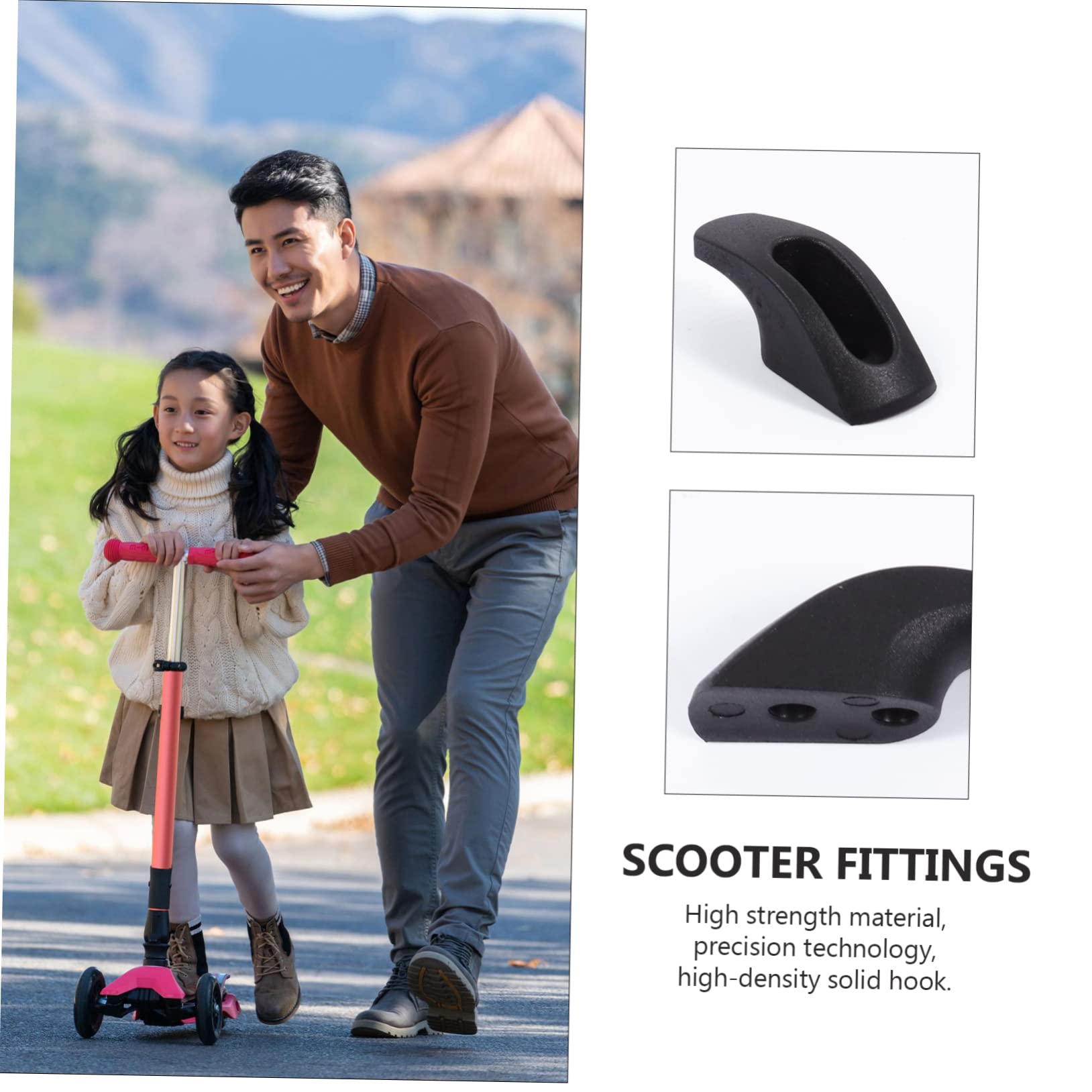 VOSAREA Electric Scooter Front Hook Pulley Accessories - Durable Scooter Parts & Fittings for Enhanced Performance | Perfect for Commuting, Urban Travel & Last-Mile Transportation