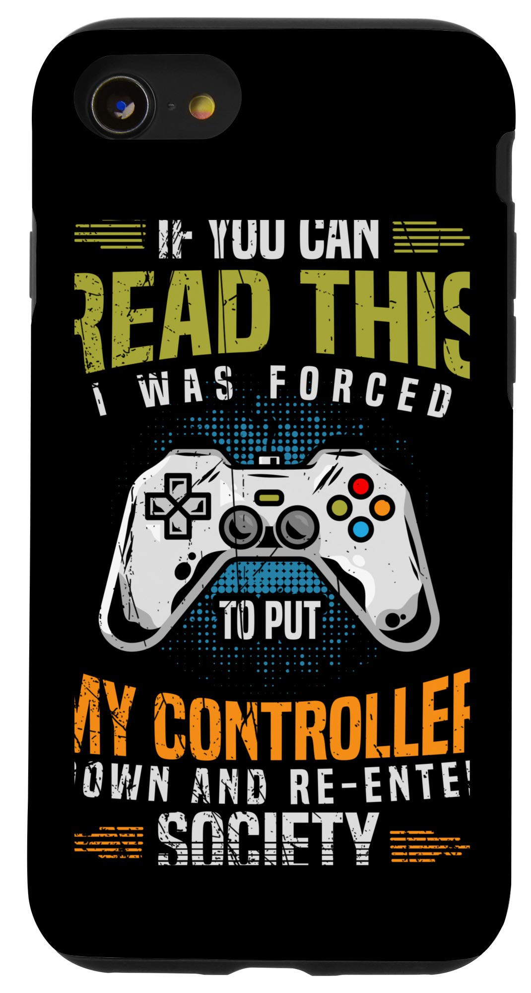 Funny Gamer Video Games Gift Idea iPhone SE (2020) / 7 / 8 Gaming Phone Case - Perfect for Gaming Enthusiasts & Tech Lovers