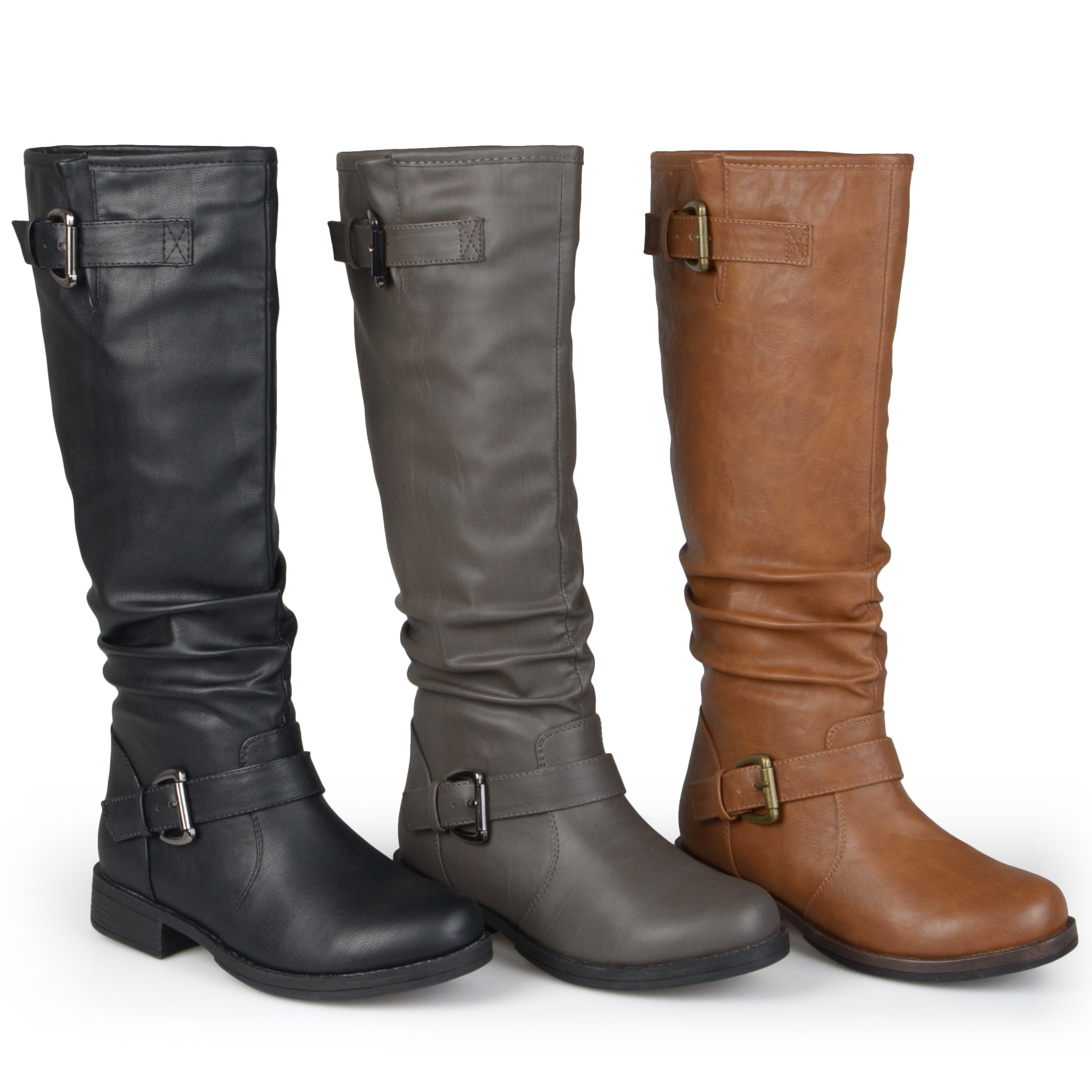 Journee Collection Women's Riding Boots - Stylish & Comfortable Equestrian Boots for Horseback Riding, Casual Wear & Outdoor Activities