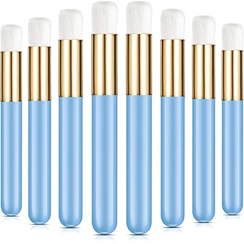 20 Pack Eyelash & Blackhead Cleansing Brushes - Deep Pore Cleaner for Nose & Face, Lash Extension Shampoo Brush, Reusable Peel Off Blackhead Remover Tool (Blue) - Perfect for Daily Skincare & Makeup Removal