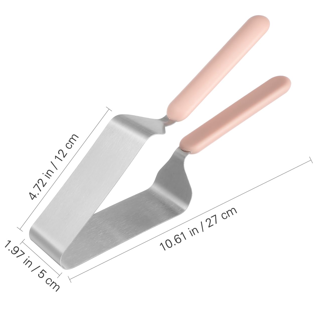 iplusmile 2-Piece Stainless Steel Cake Slicer Set - Adjustable Pie & Cheese Cake Divider with Double Handle - Perfect for Wedding, Birthday & Party Dessert Serving