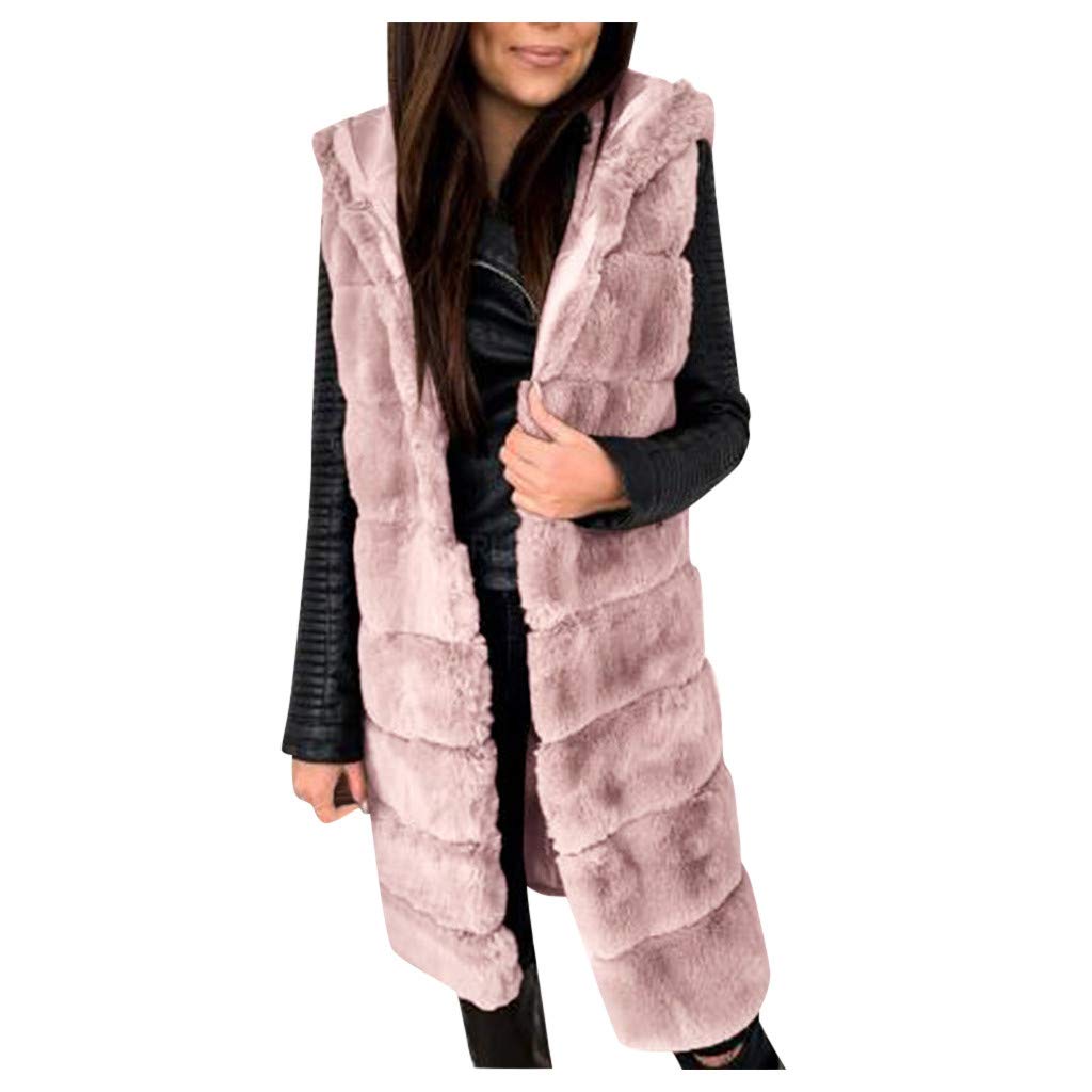 Women's Faux Fur Vest - Sleeveless Winter Outerwear Coat & Jacket for Warmth | Perfect for Casual Outfits, Layering, and Cold Weather Fashion