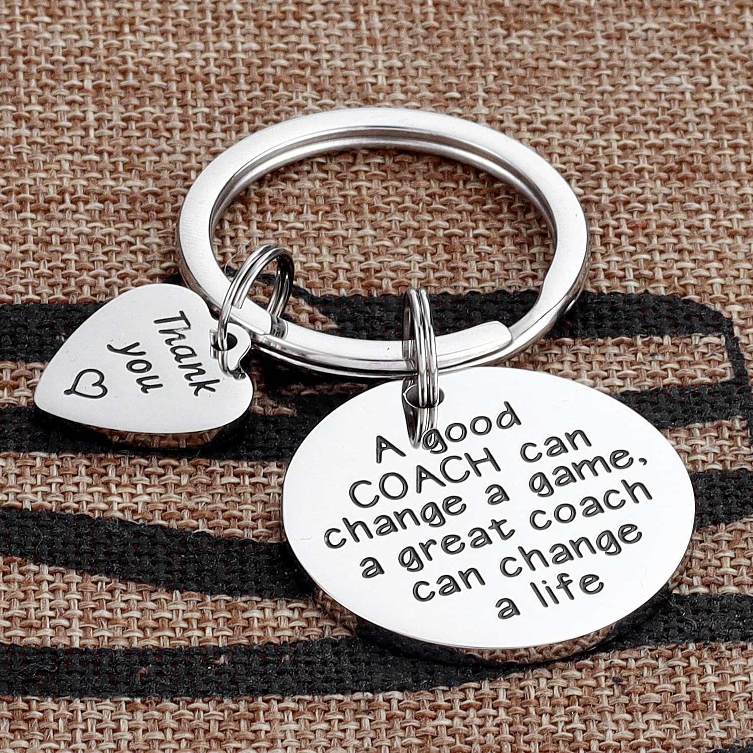 Kivosliviz Coach Keychain - Personalized Volleyball & Football Gifts for Men - Perfect for Coach Appreciation, Retirement, or Team Awards