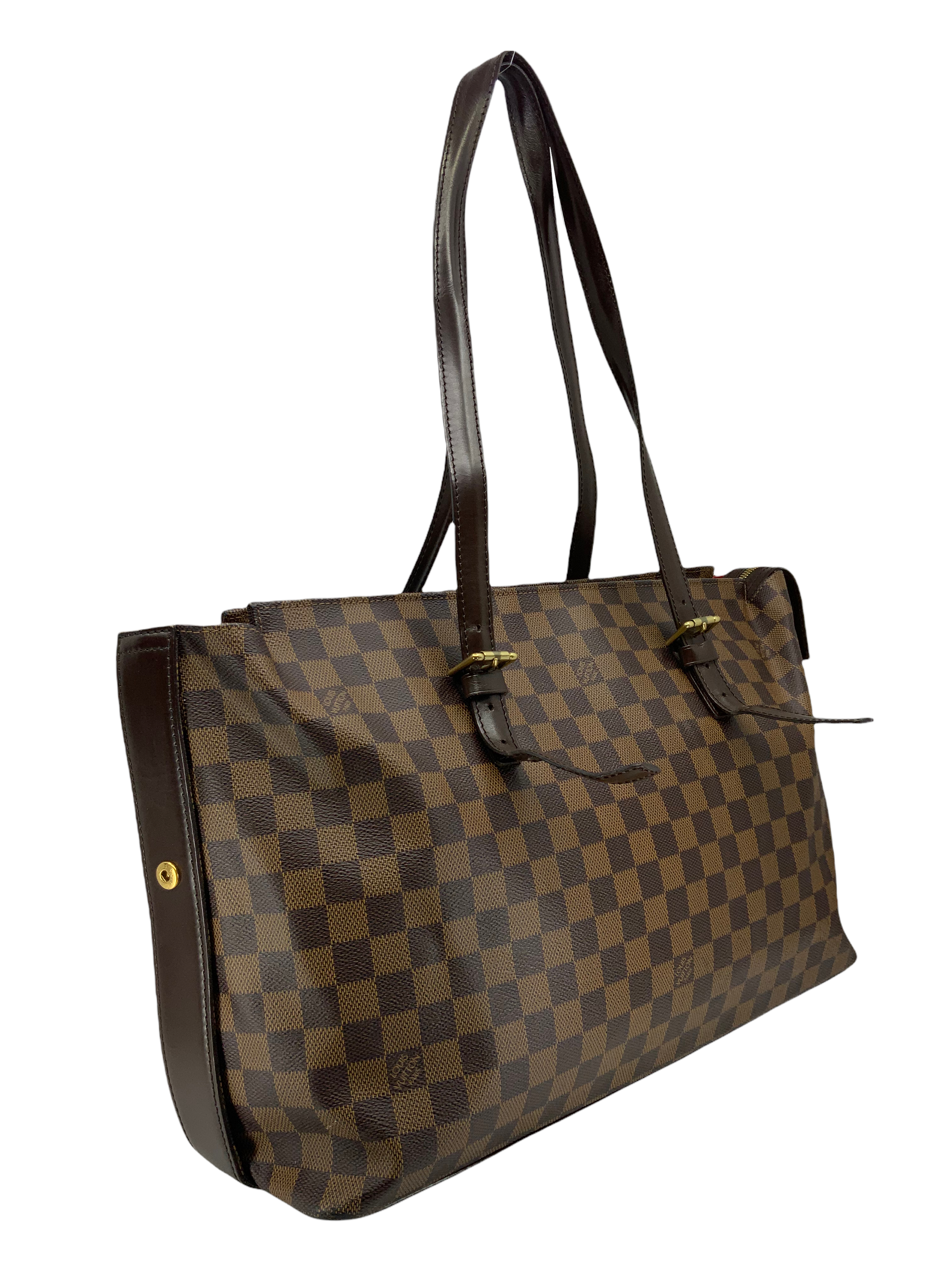 Authentic Louis Vuitton Damier Ebene Chelsea Tote Bag for Women | Luxury Designer Handbag | Perfect for Work, Travel & Everyday Use