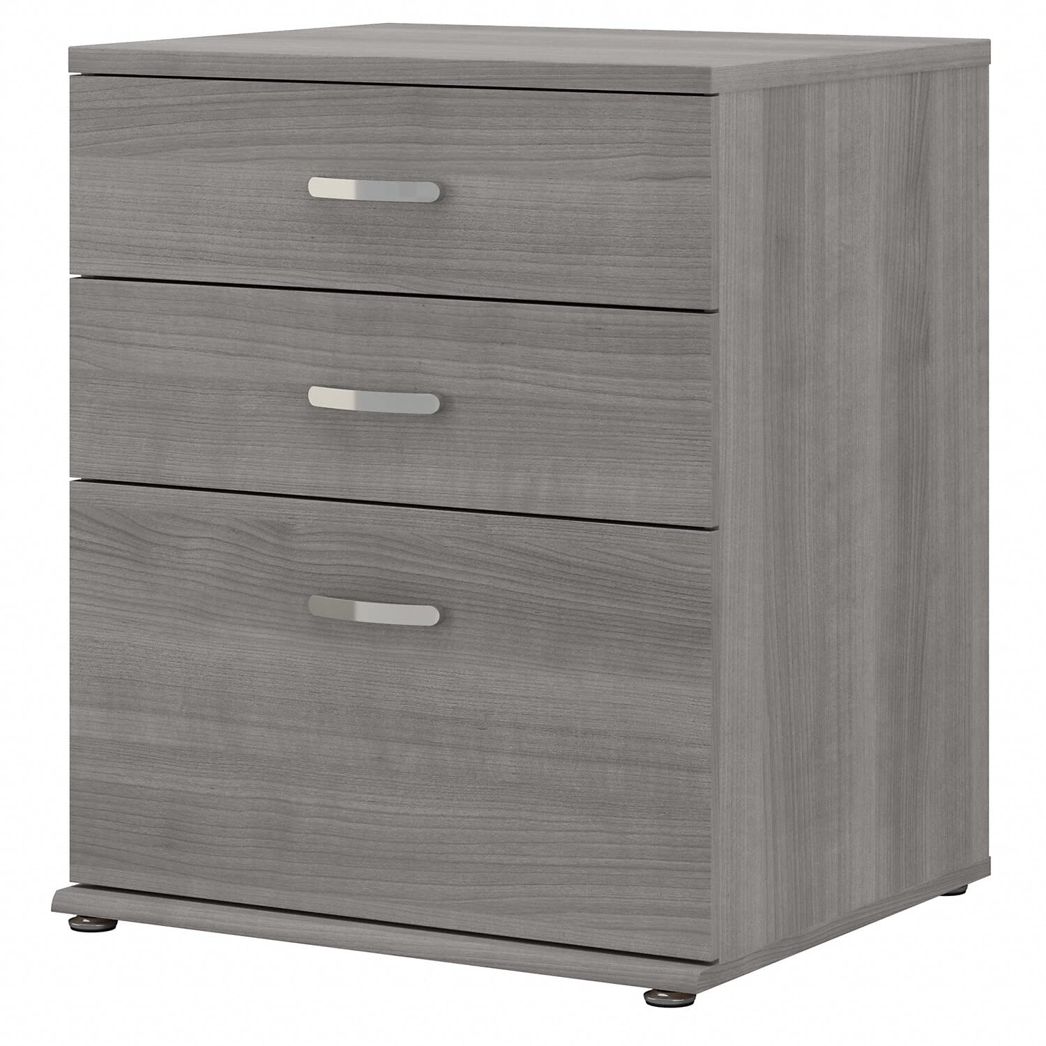 Bush Business Furniture Universal Garage Storage Cabinet with 4 Drawers - Heavy Duty Metal Organizer for Tools, Sports Gear & Home Supplies - Platinum Gray - Perfect for Garage, Workshop & Basement Organization