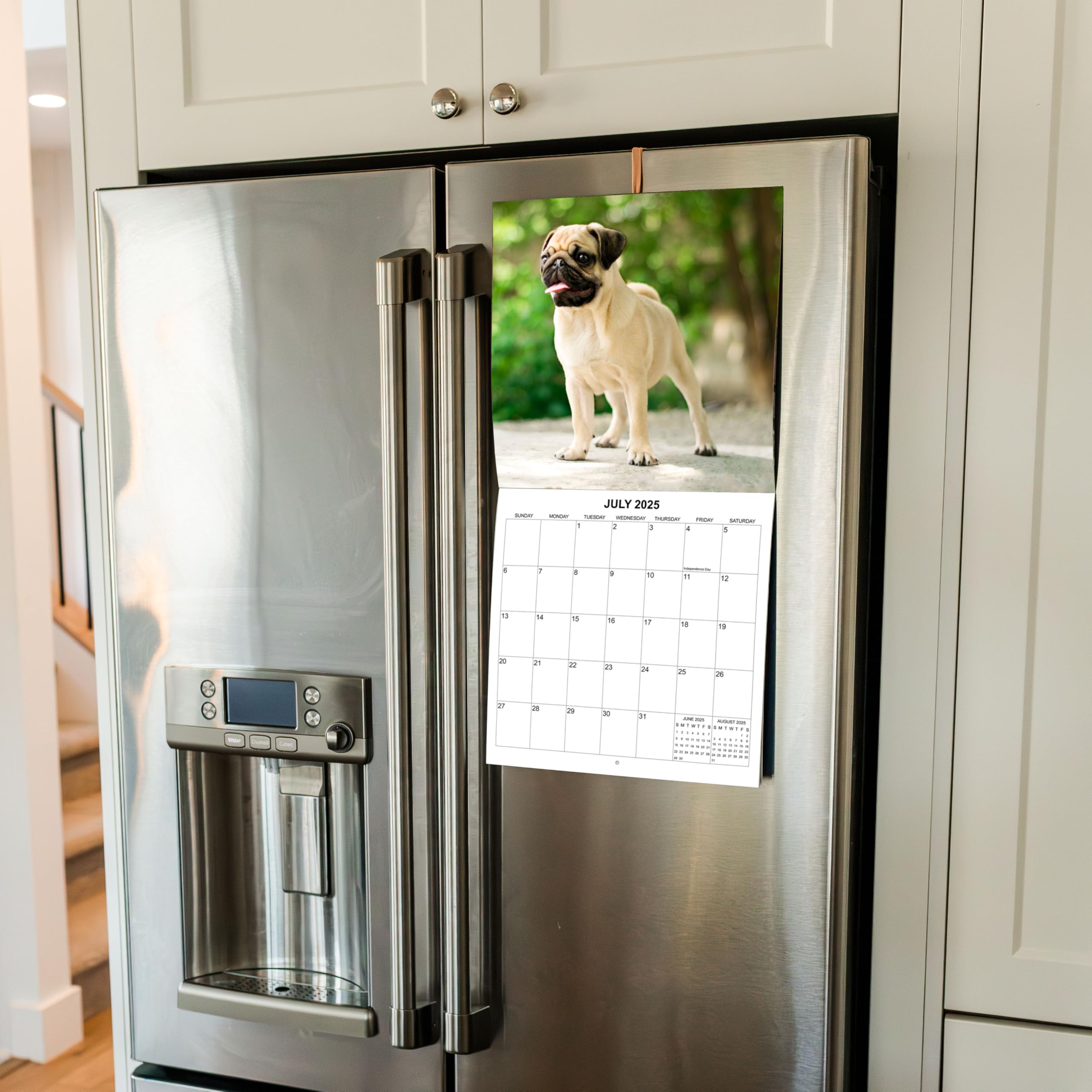 2025 Pugs Monthly Wall Calendar - 12