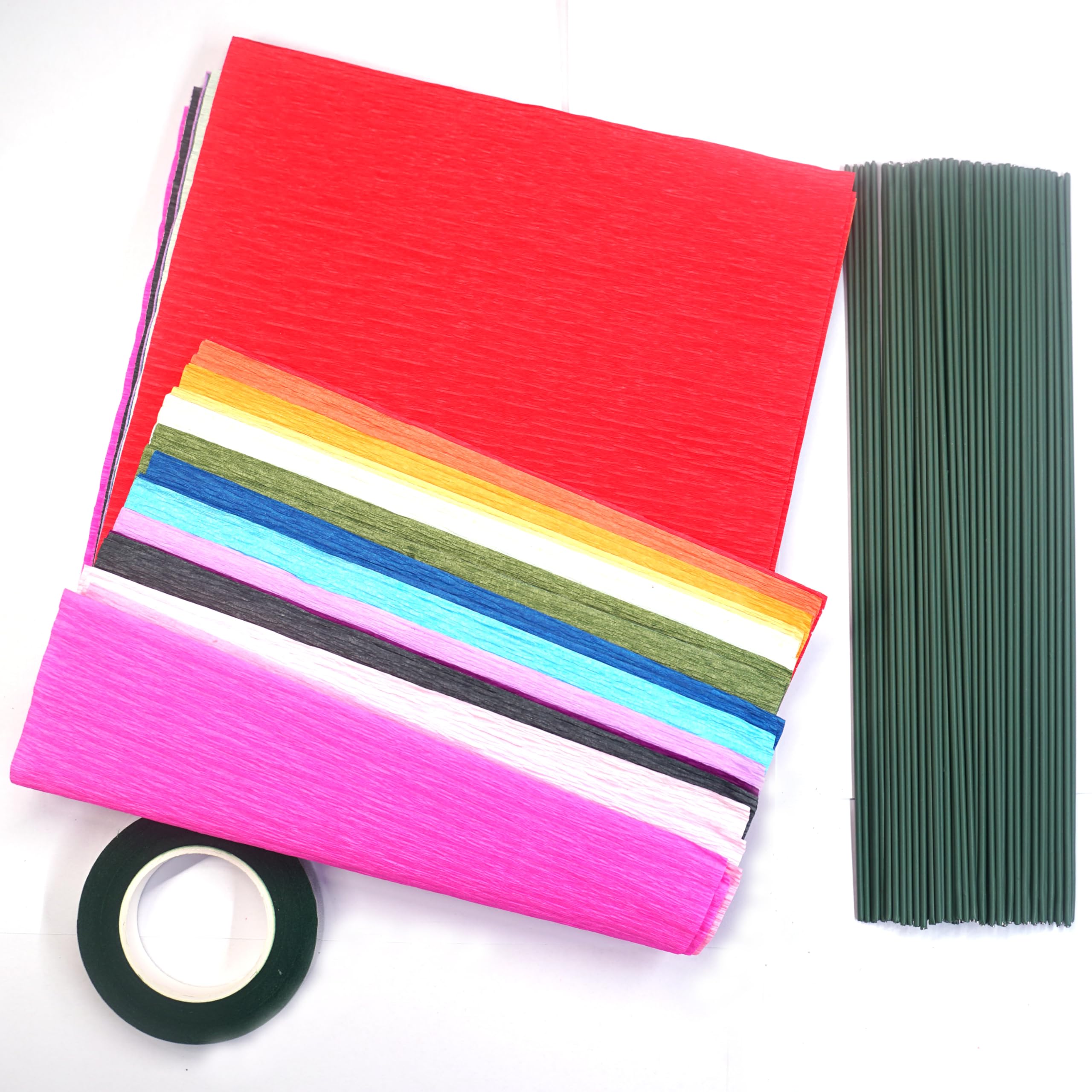 Star Brand Wide Crepe Paper Rolls - Assorted Colors for DIY Crepe Paper Flowers, Gift Wrapping, Floral Artwork & Party Decorations | Perfect for Wedding, Birthday, Baby Shower & Craft Projects