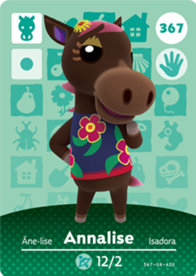 Annalise Animal Crossing Amiibo Card - Series 4 Collectible Trading Card for Nintendo Switch | Perfect for Gaming, Collecting & Gift Giving