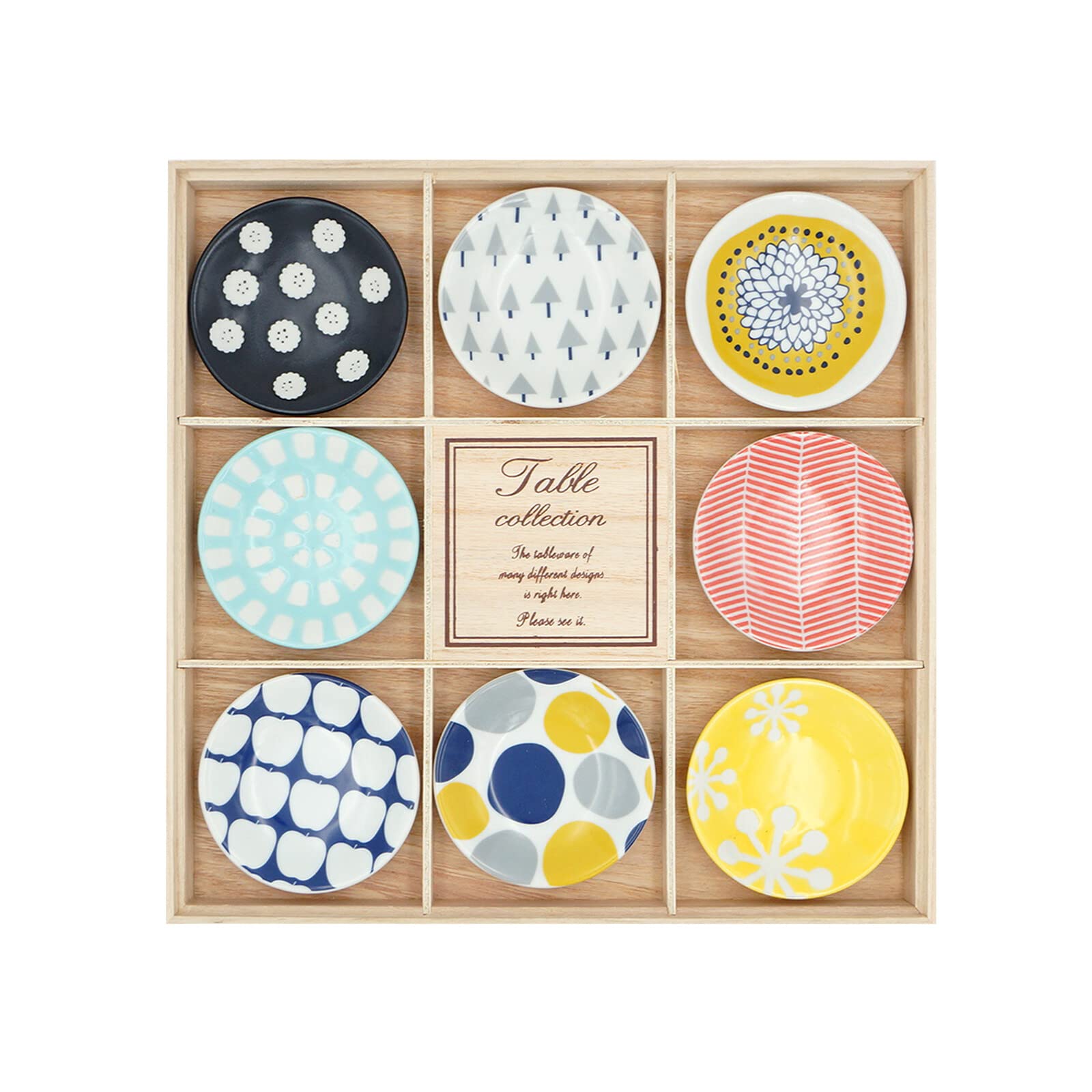 Premium Japanese Ceramic Appetizer Plates - Elegant Small Dessert Plates Set of 8 with Gift Box for Cake, Snacks & Hors d'oeuvres | Perfect for Family Dinners, Parties & Holiday Entertaining