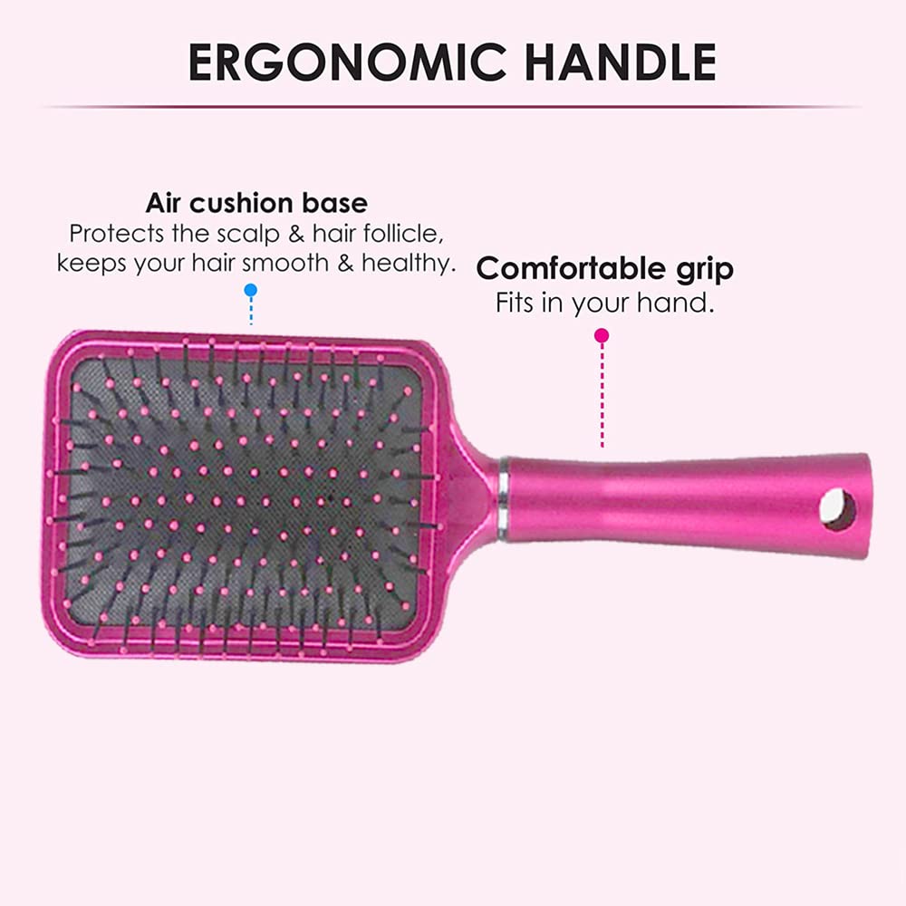 Professional Hair Styling Kit - Tandem Comb, Flat Brush, Blow Dryer Brush & Round Comb for Men & Women (24