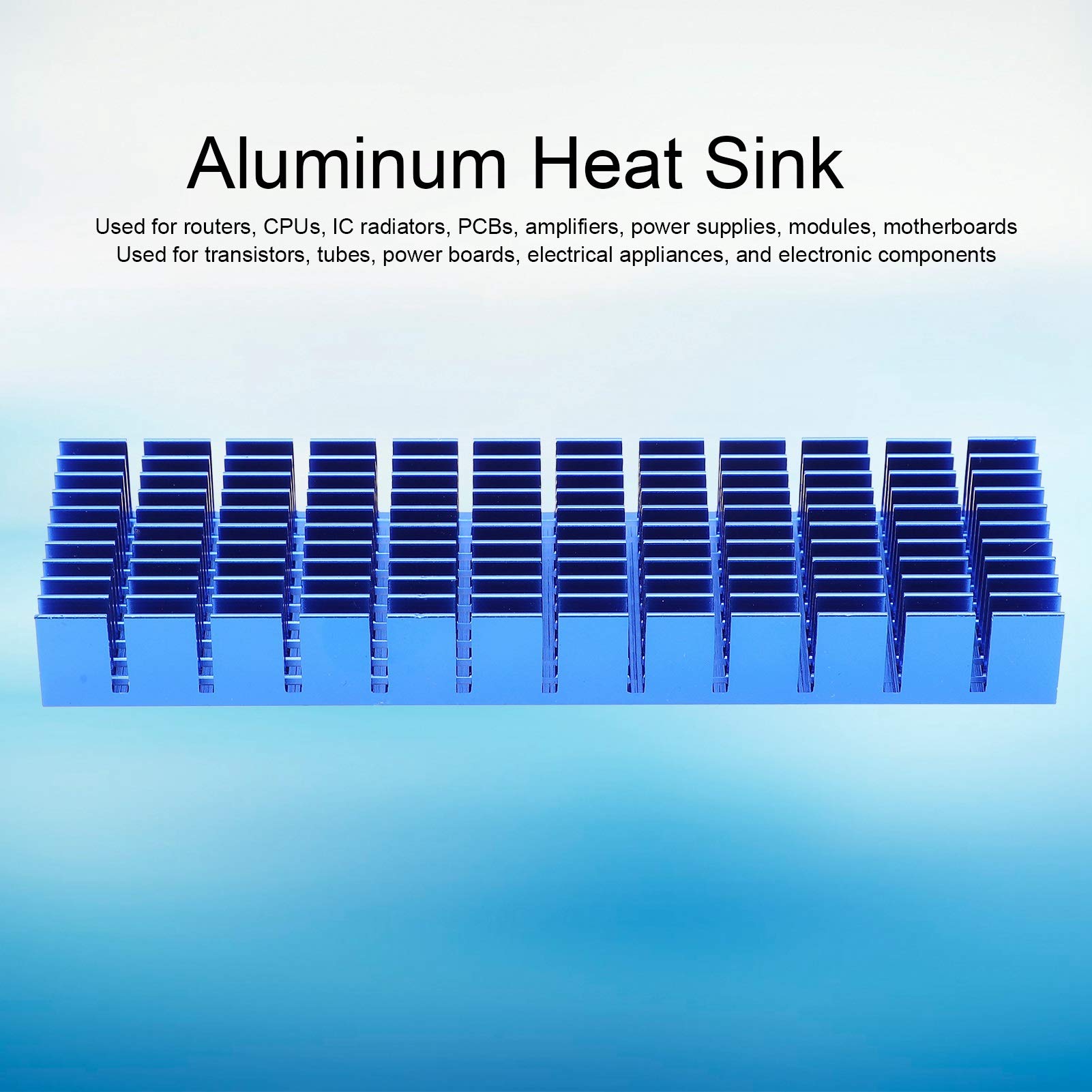 High-Performance CPU Heat Sink for Transistors & Power Boards - Aluminum Cooling Fin for Electrical Appliances & Electronic Components - Perfect for PC Builds, Gaming Rigs & Industrial Equipment