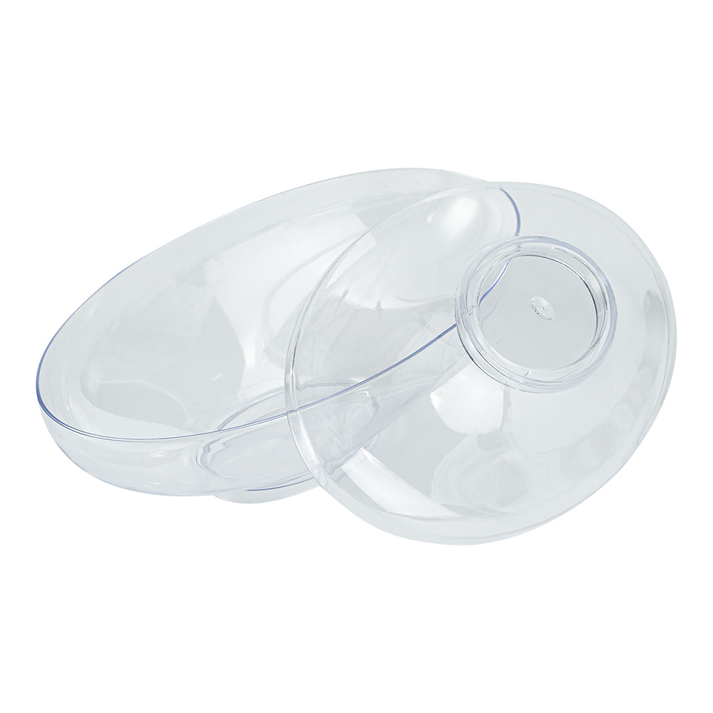6 oz Clear Plastic Deli Containers with Lids - 100 Pack, Stackable Food Storage Containers (5.5