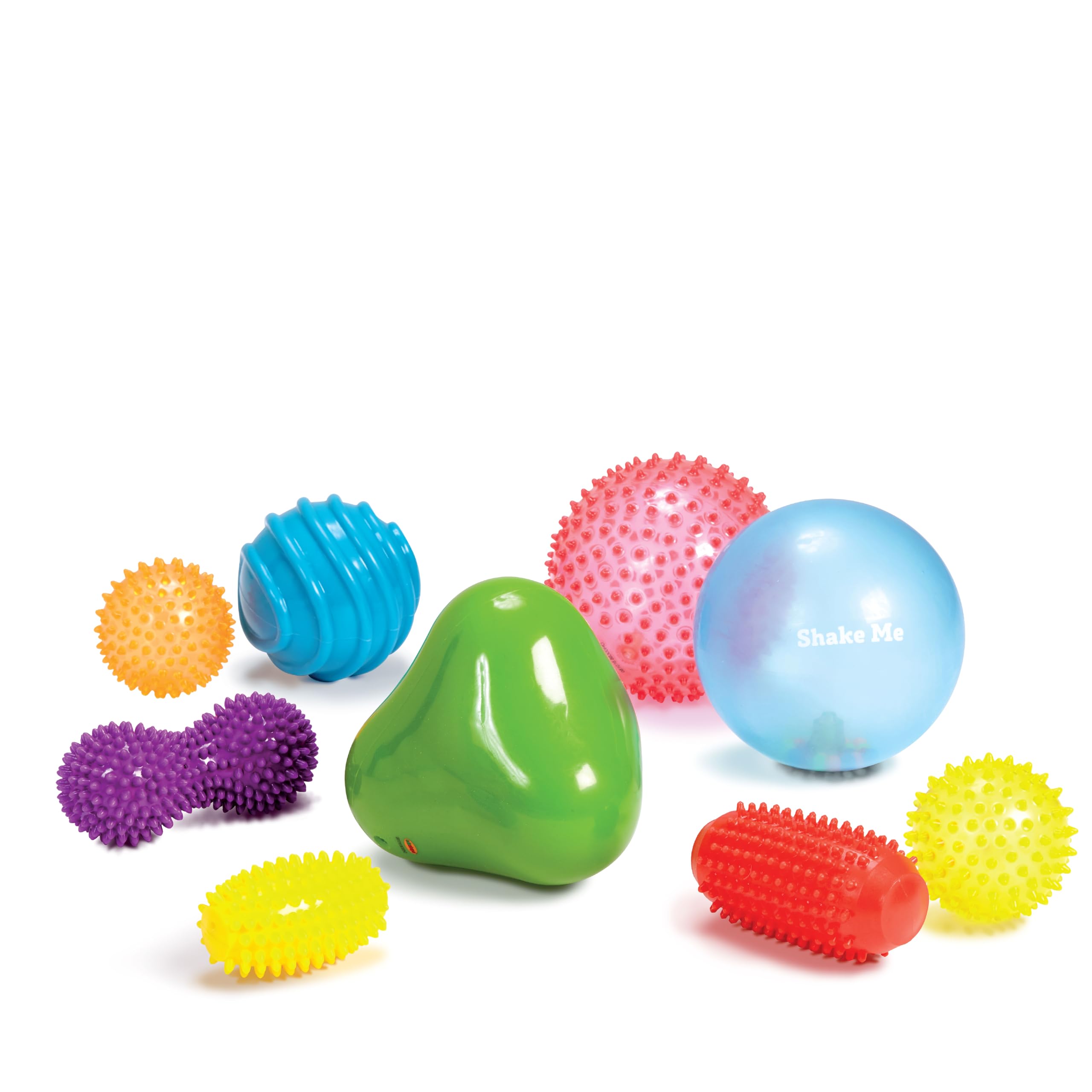 Edushape Sensory Balls for Babies & Toddlers - 9-Pack Textured Developmental Balls to Improve Gross Motor Skills | Soft, Vibrant Colors for 6+ Months Old | Perfect for Playtime, Sensory Play & Early Learning Activities