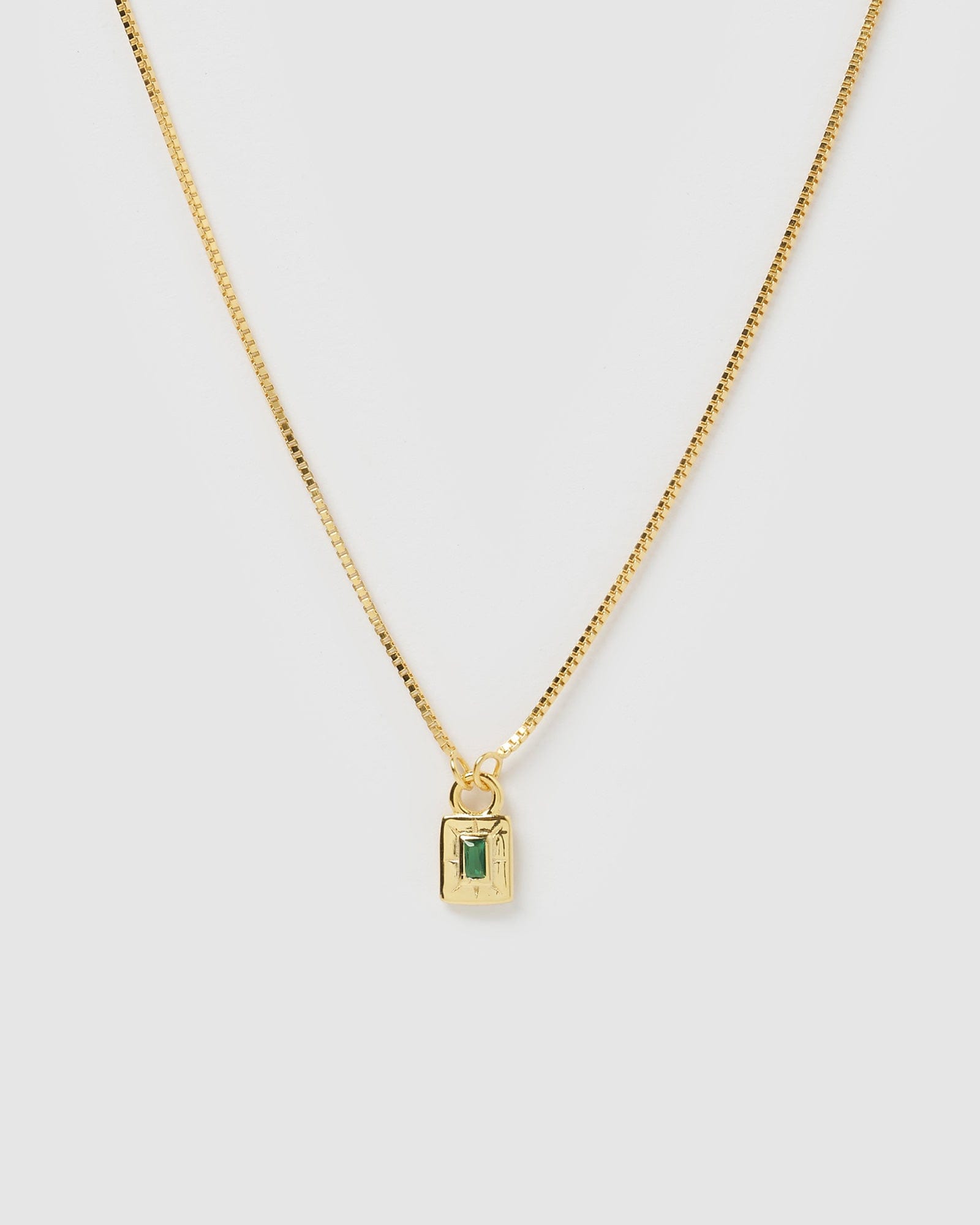 Izoa Cairo Gold Green Necklace for Women - Elegant Statement Jewelry for Parties, Weddings & Special Occasions