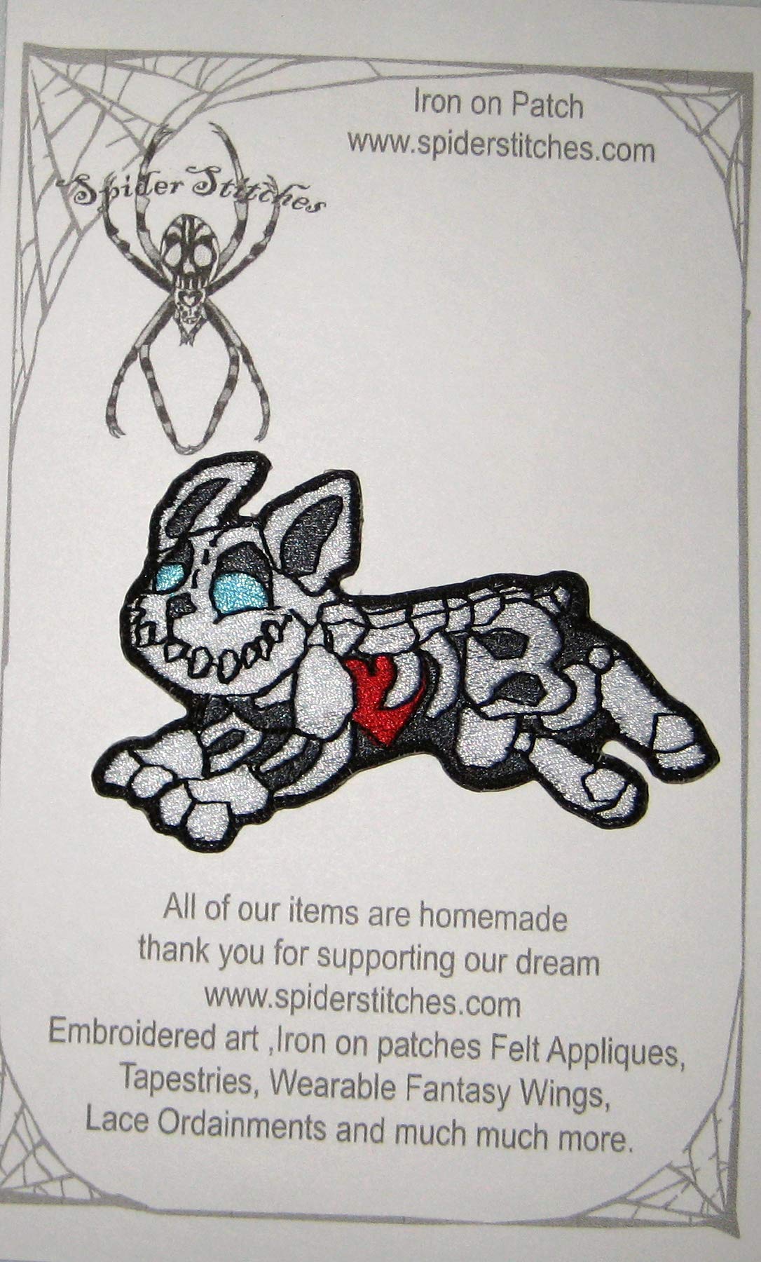 French Bulldog Skeleton Bone Iron-On Patch for Dog Clothes - Halloween Pet Costume Accessory & DIY Jacket Embellishment