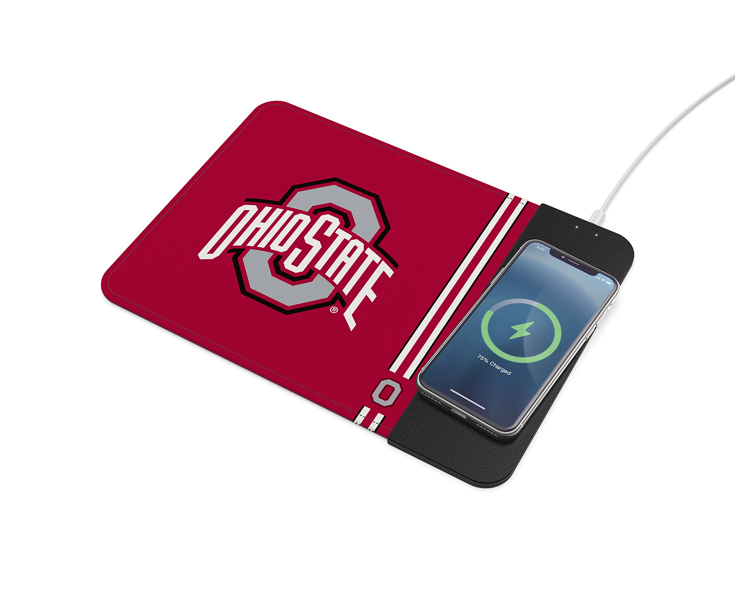 SOAR NCAA Unisex Wireless Charging Mouse Pad with Phone Holder - Perfect for Gaming, Office & Home Workspace Accessories