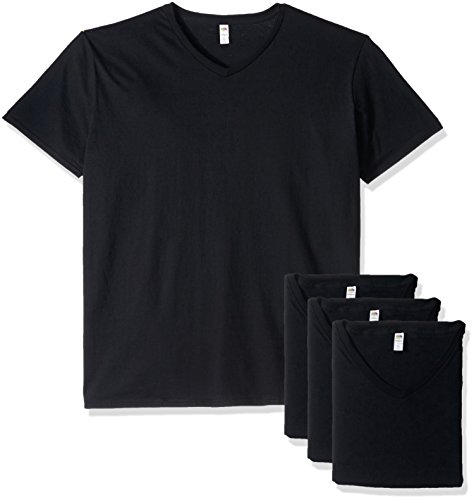 V-neck - 4 Pack - Black