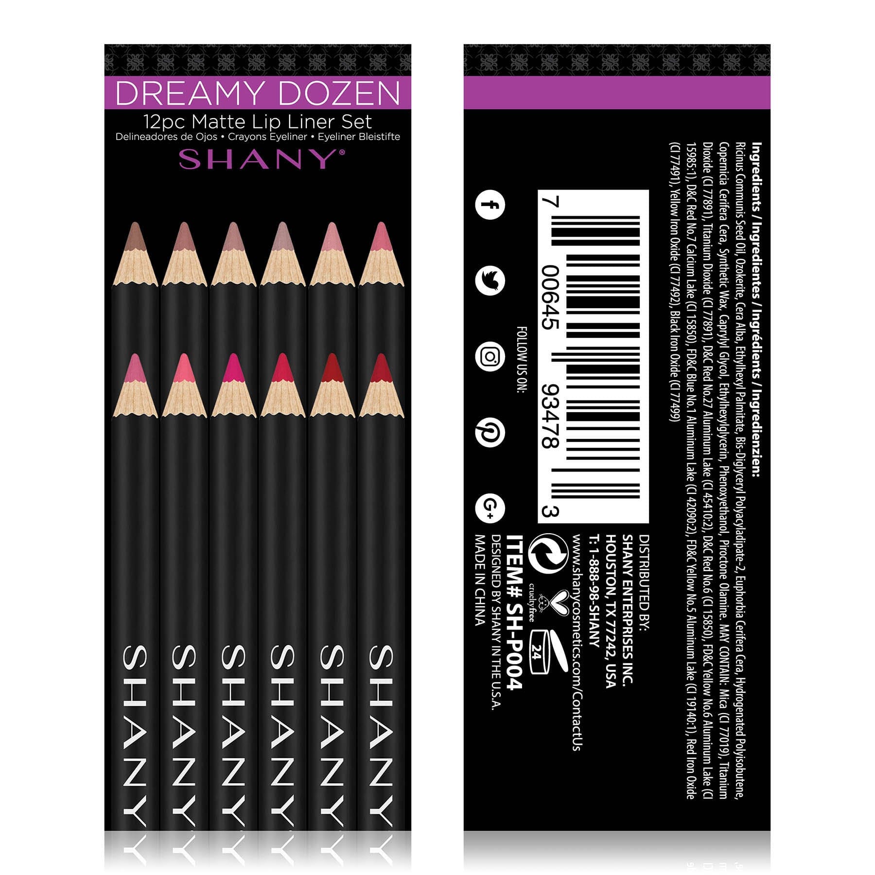 Dreamy Dozen Matte Lip Liner Set - 12 Long-Lasting Waterproof Lip Pencils for Precise Definition & All-Day Wear | Perfect for Makeup Artists, Bridal Looks & Everyday Glam