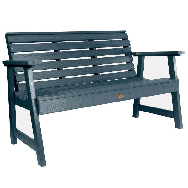 Weather-Resistant Synthetic Wood Garden Bench for Outdoor Patio, Backyard, and Garden Decor - Durable & Stylish USA-Made Seating Solution
