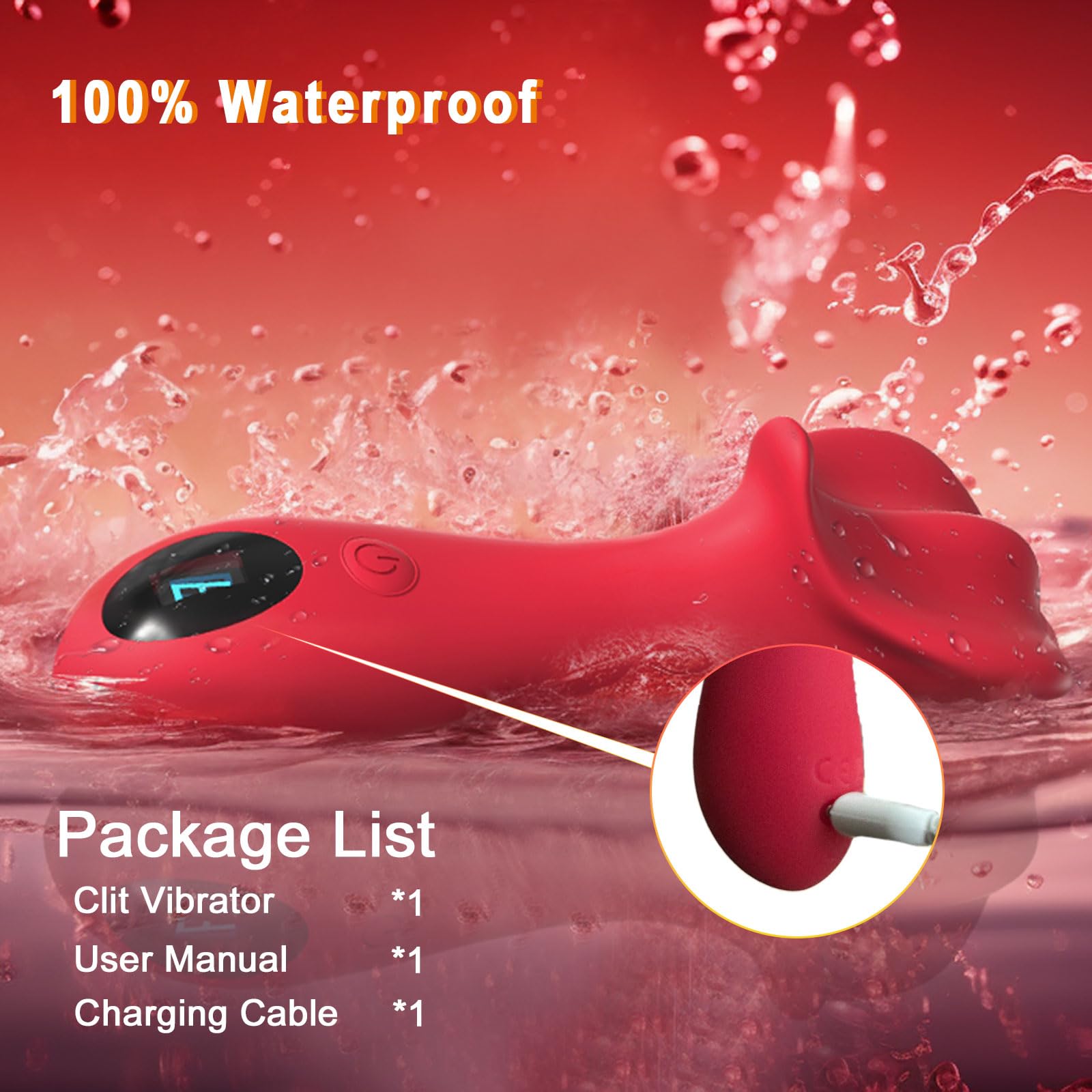 9-Speed Vibrating Wand for Women - 3-in-1 Clitoral, Vaginal & Nipple Stimulator with LCD Display | Rechargeable Adult Sex Toy for Solo Play & Couples | Enhance Intimacy & Female Pleasure in Bedroom & Travel
