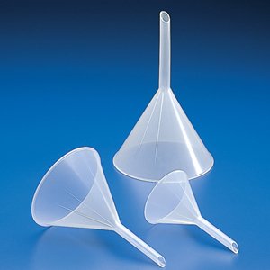 Heavy-Duty Polypropylene Analytical Funnel 65mm Top Diameter - 66mm Funnel Size with 50mL Capacity - Globe Scientific 600148 - Perfect for Lab Experiments, Chemical Analysis & Scientific Research