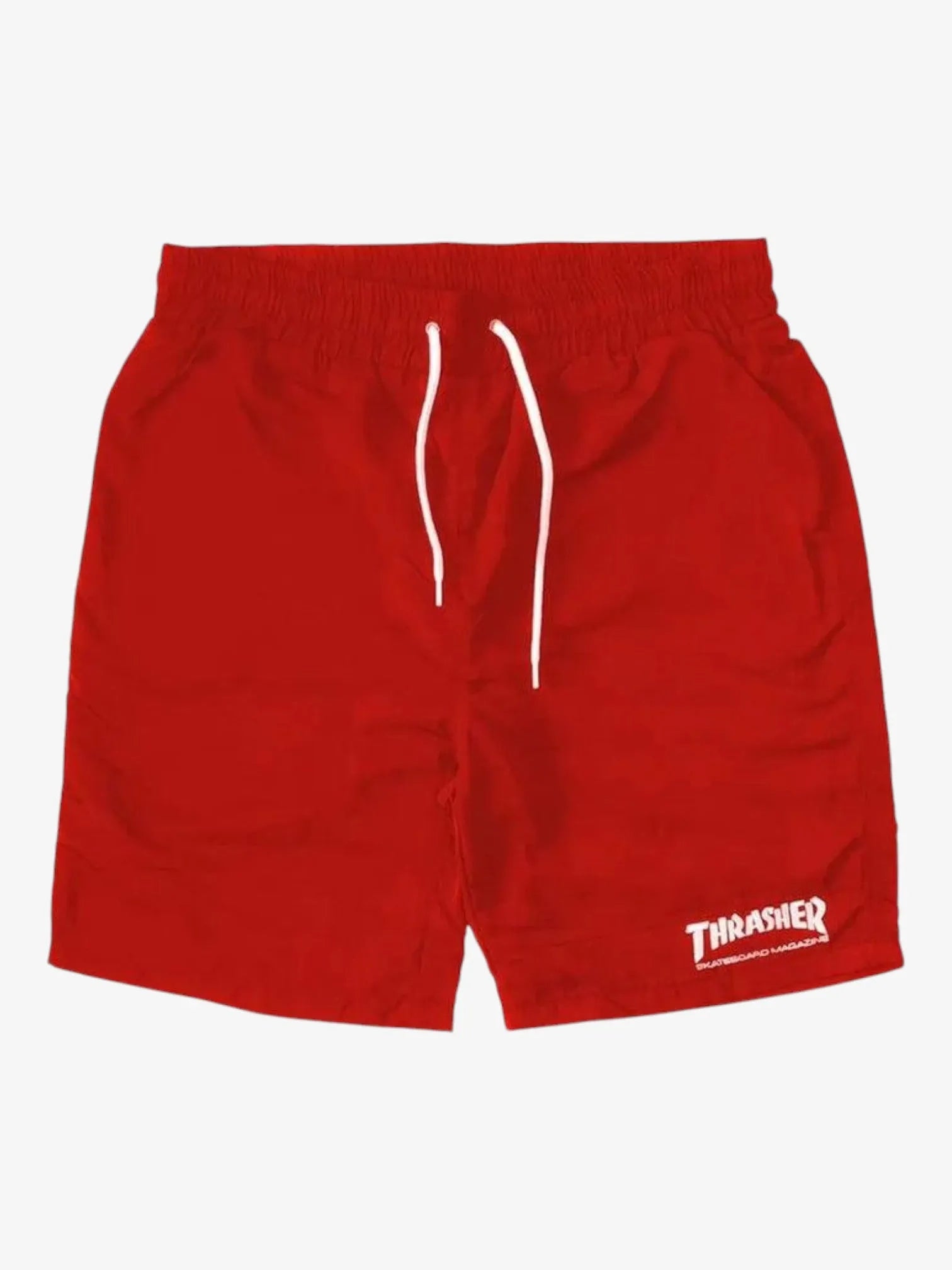 Malla Thrasher Skateboard Shorts - Red | Men's Streetwear Skater Shorts for Skateboarding & Casual Wear
