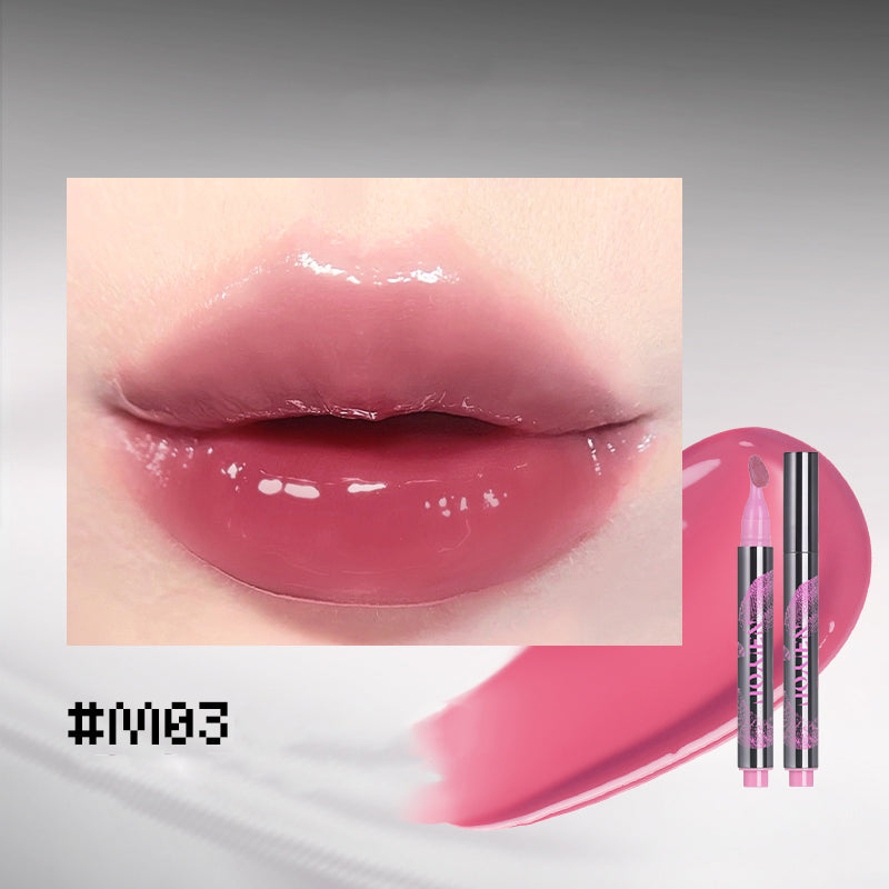 NEIYOU Crystal Clear Lip Gloss Pen - Hydrating Shine with Vitamin E - Perfect for Daily Wear, Parties & Makeup Looks