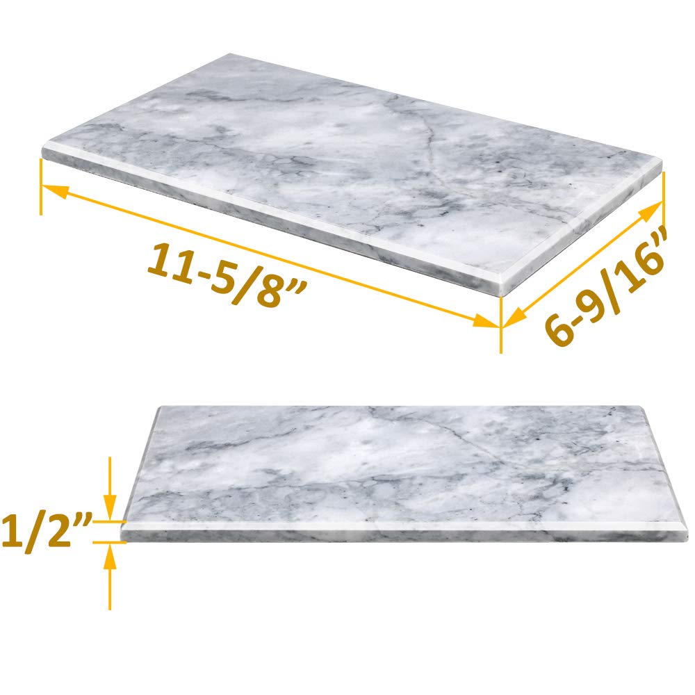 Elegant Rectangular Marble Vanity Tray - 11.6