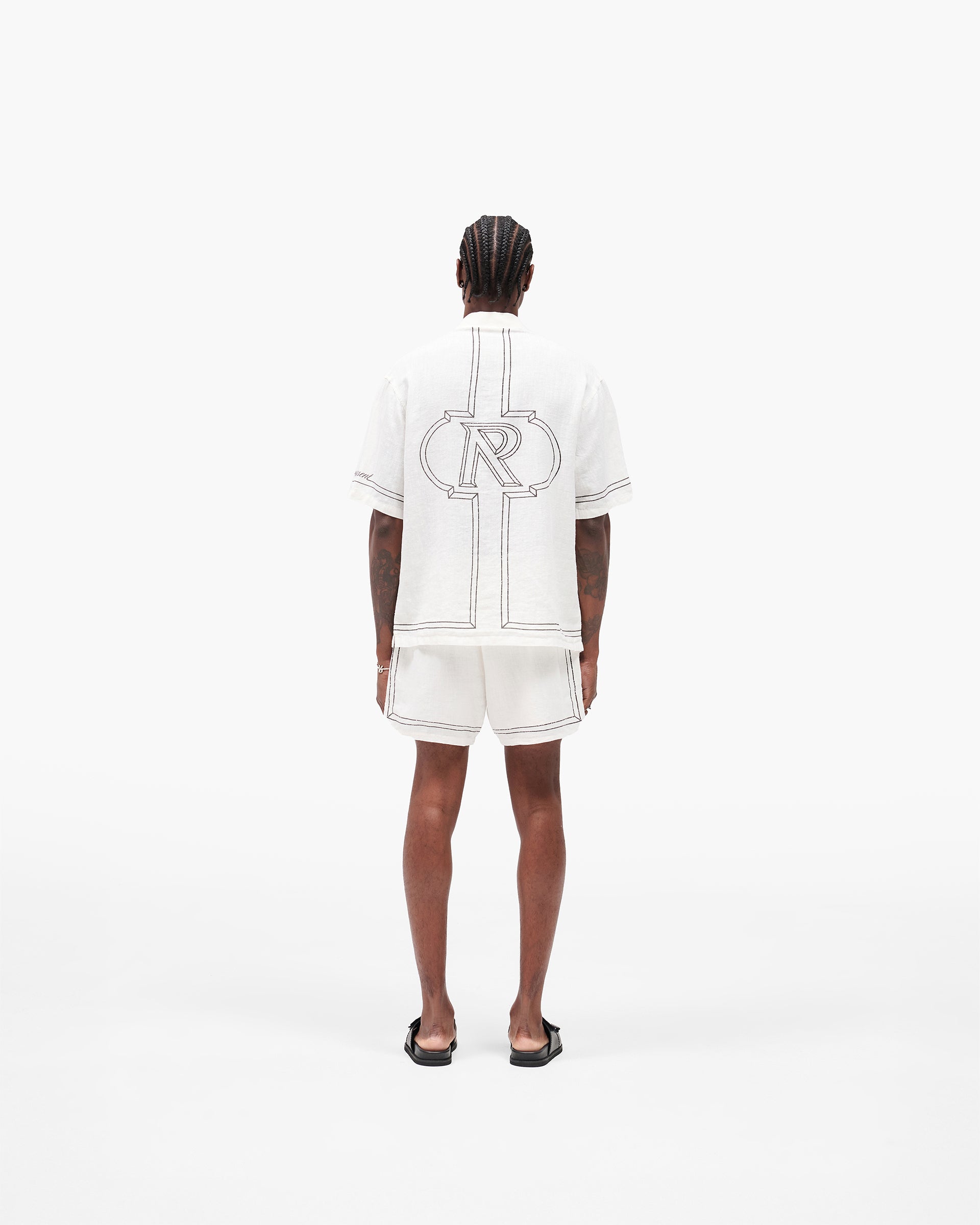Border Shorts in Whisper White - Stylish and Comfortable for Casual Wear, Travel & Outdoor Activities