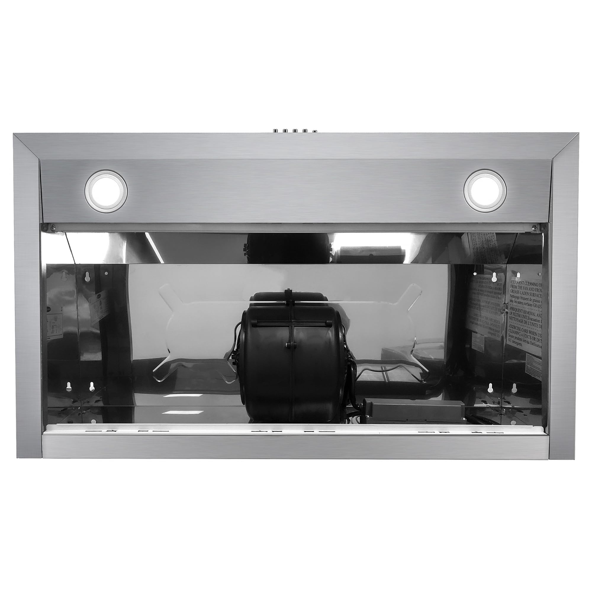 COSMO UC36 36-Inch Stainless Steel Under Cabinet Range Hood with 380 CFM Ducted Ventilation, LED Lights & Button Controls - Perfect for Modern Kitchens, Cooking, and Smoke Removal