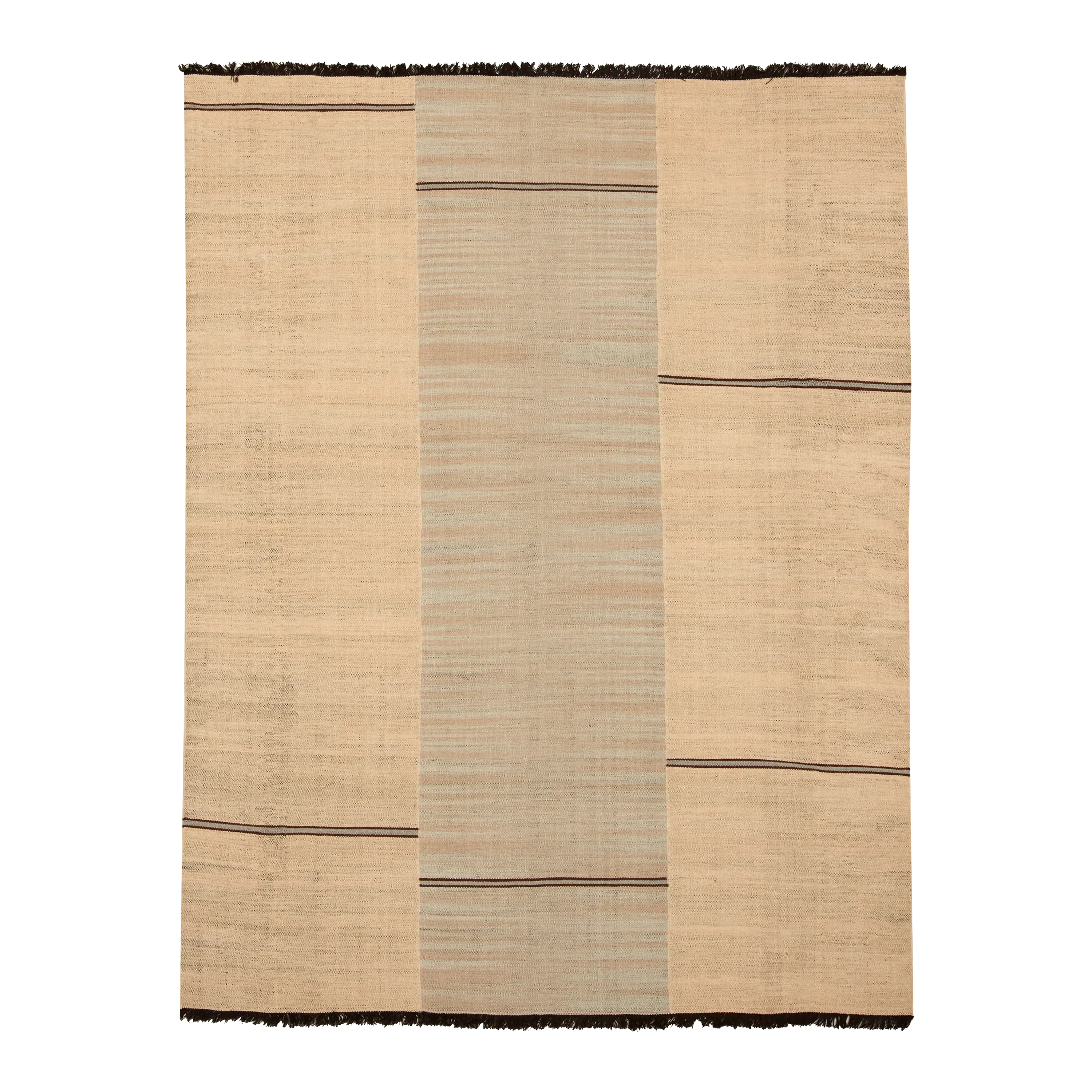 Amara Ivory/Taupe Area Rug - Soft Plush Shag Carpet for Living Room, Bedroom, Nursery - Non-Slip Comfortable Floor Mat for Home Decor and Cozy Spaces