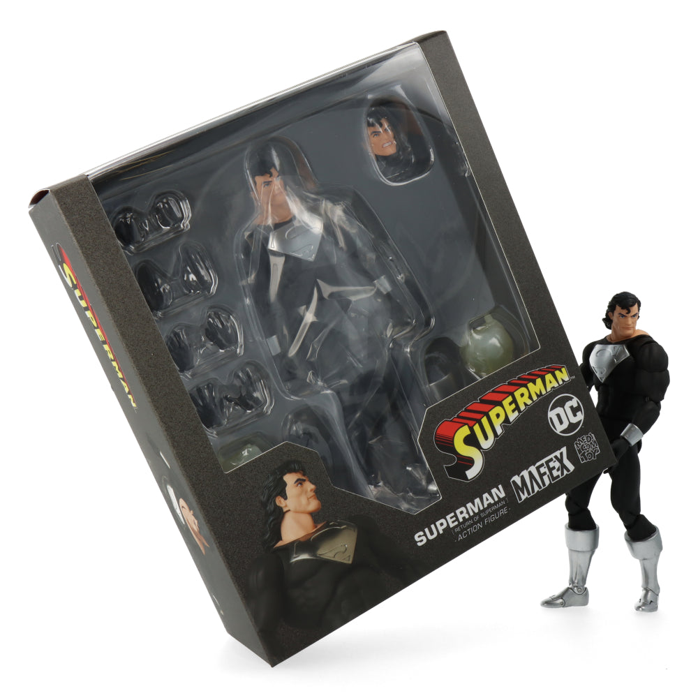 Mafex Superman Action Figure - Return of Superman Collectible Toy for DC Comics Fans | Perfect for Display, Cosplay, and Gift Giving