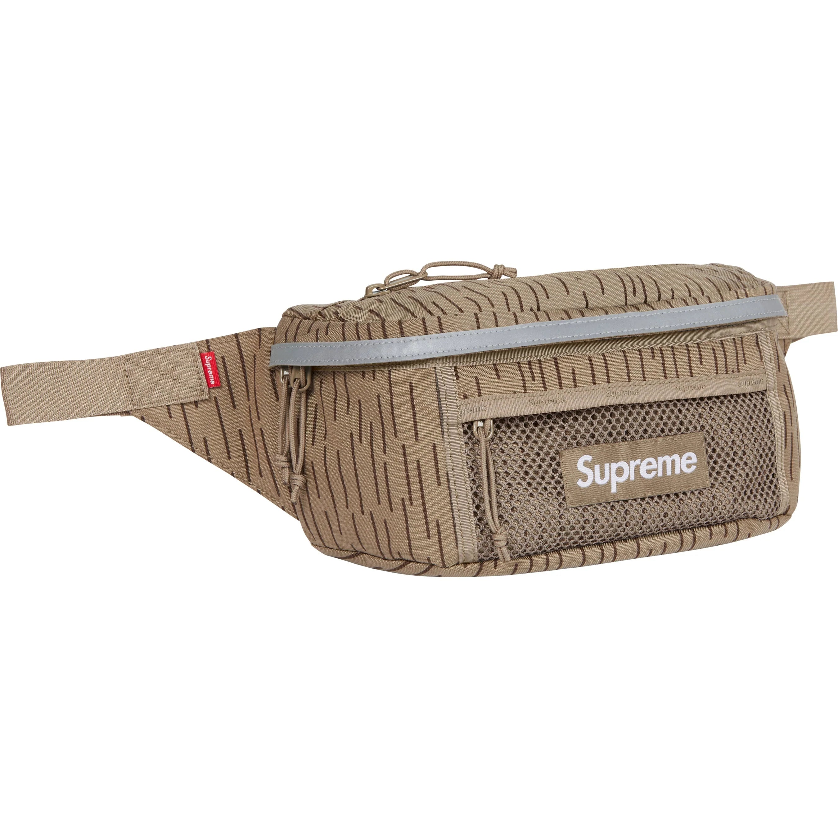 Supreme FW24 Waist Bag Tan Raindrop - Waterproof Crossbody Fanny Pack for Men & Women - Perfect for Outdoor Activities, Travel, and Daily Use