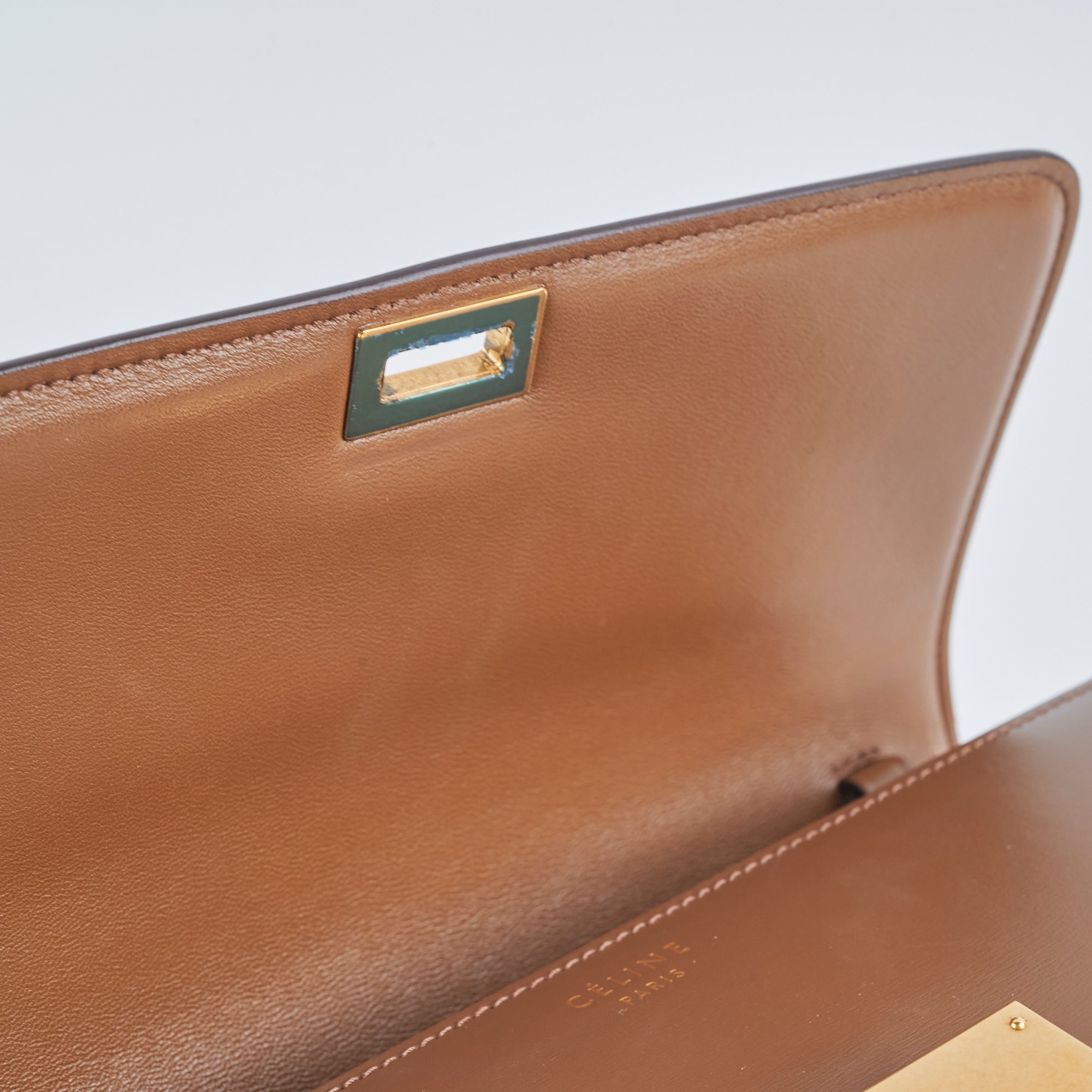 Celine Box Medium Bag in Caramel Brown - Luxury Leather Crossbody Handbag for Women | Perfect for Work, Travel & Everyday Use